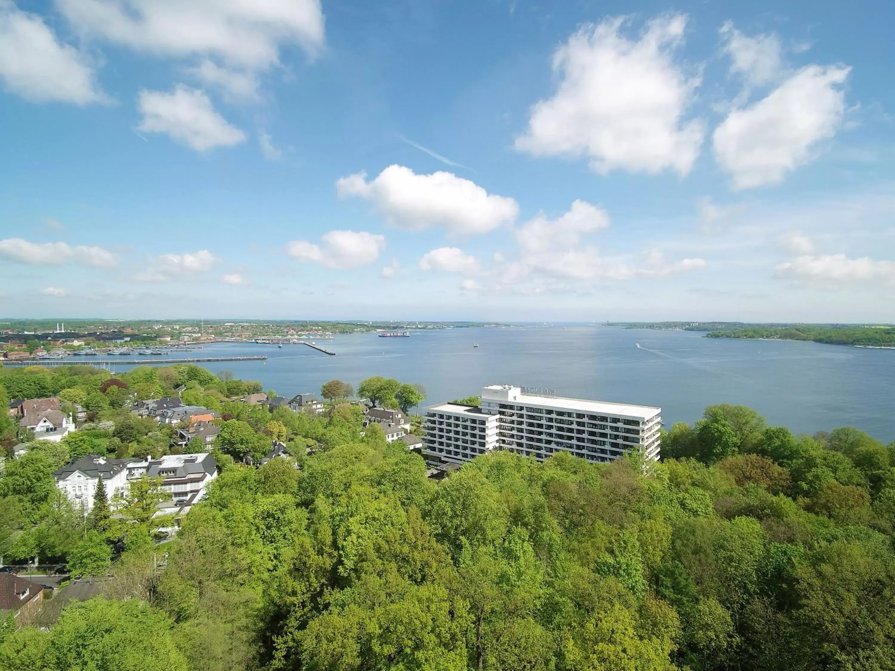 Bird's eye view, Bird's-eye View in Maritim Hotel Bellevue Kiel