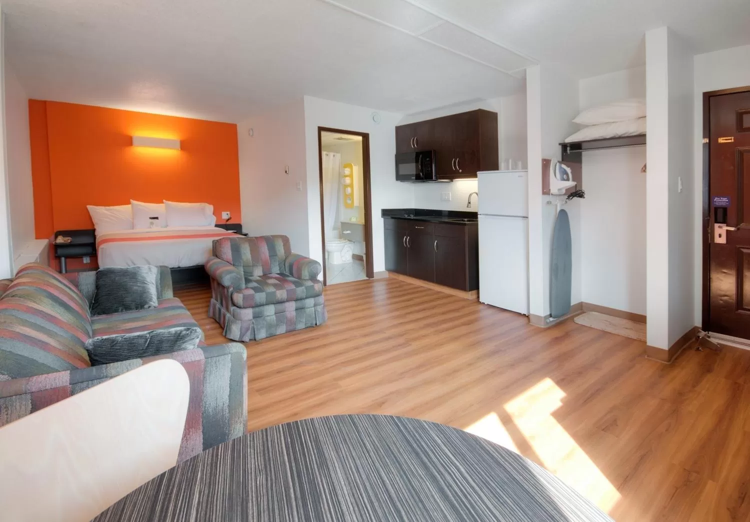 Bed in Motel 6-Lethbridge, AB