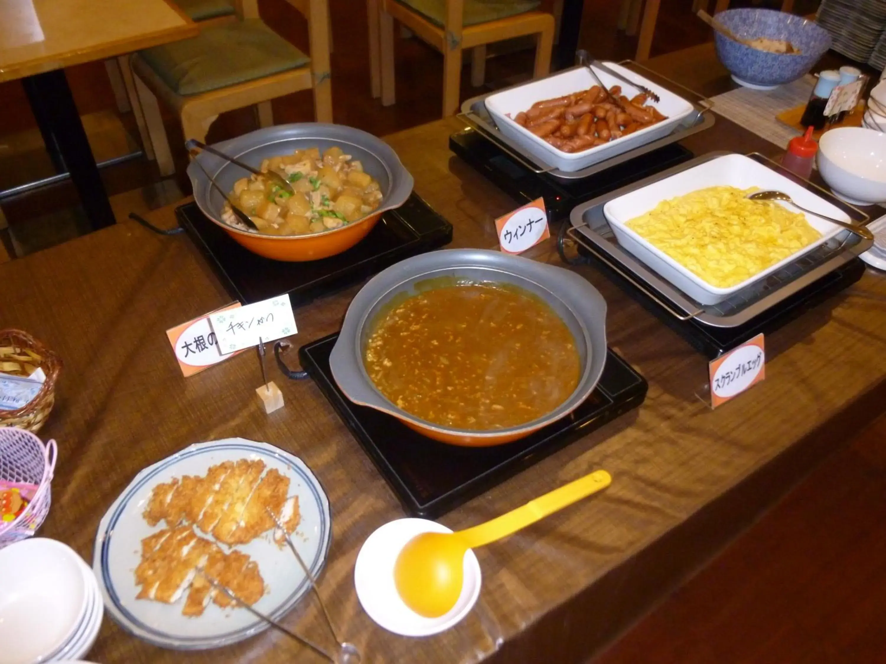 Buffet breakfast, Food in Hotel Crown Hills Fukushima