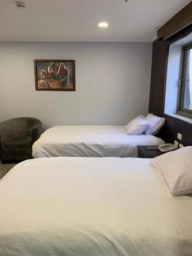 Bed in Mount of Olives Hotel