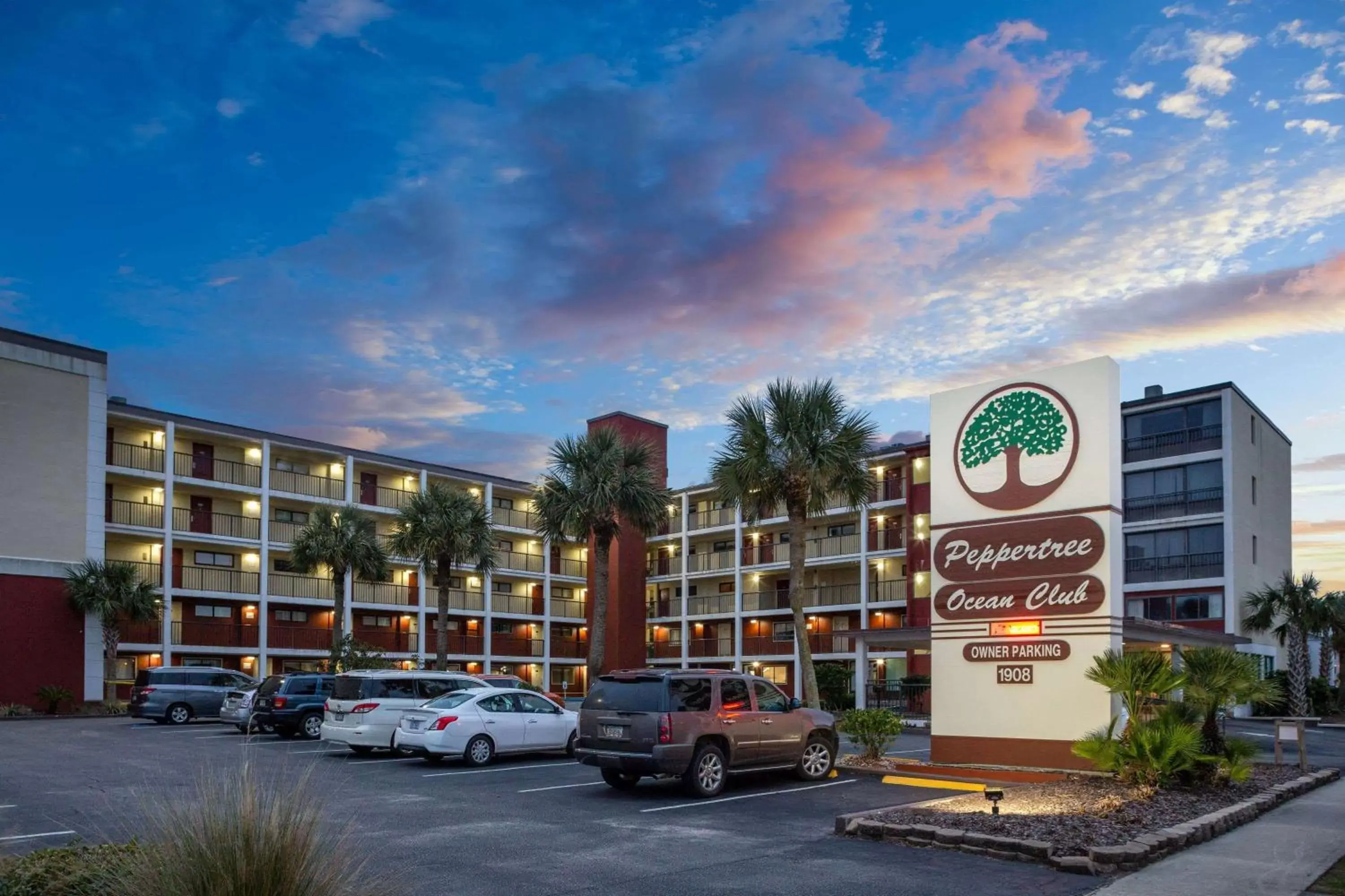 Property building in Ocean Club Resort Myrtle Beach a Ramada by Wyndham