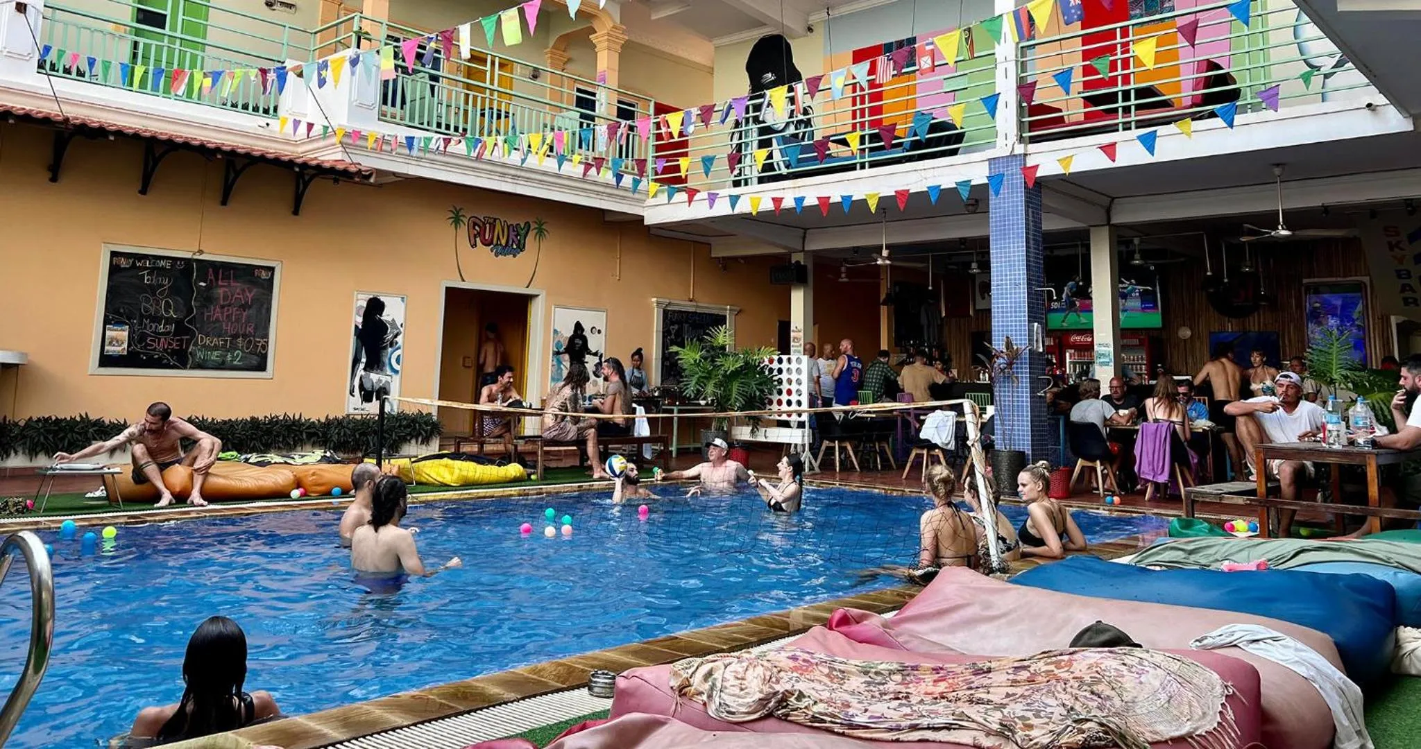Swimming pool in The Funky Village
