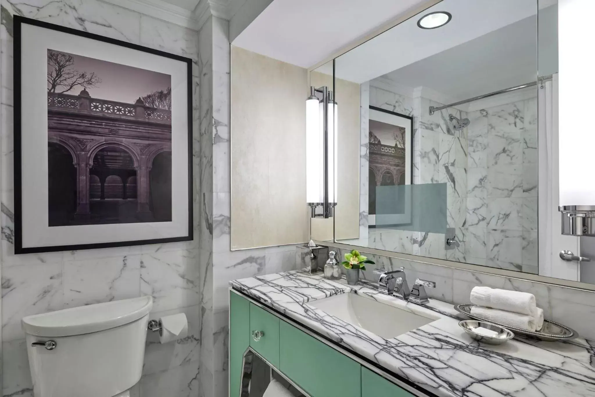 Bathroom in Loews Regency New York Hotel