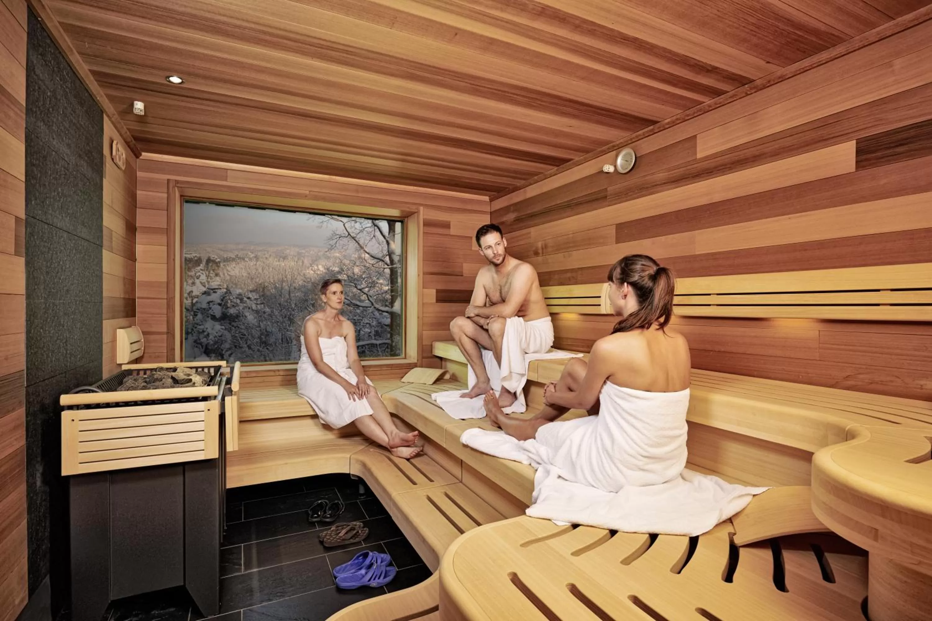 Sauna in Berghotel Bastei