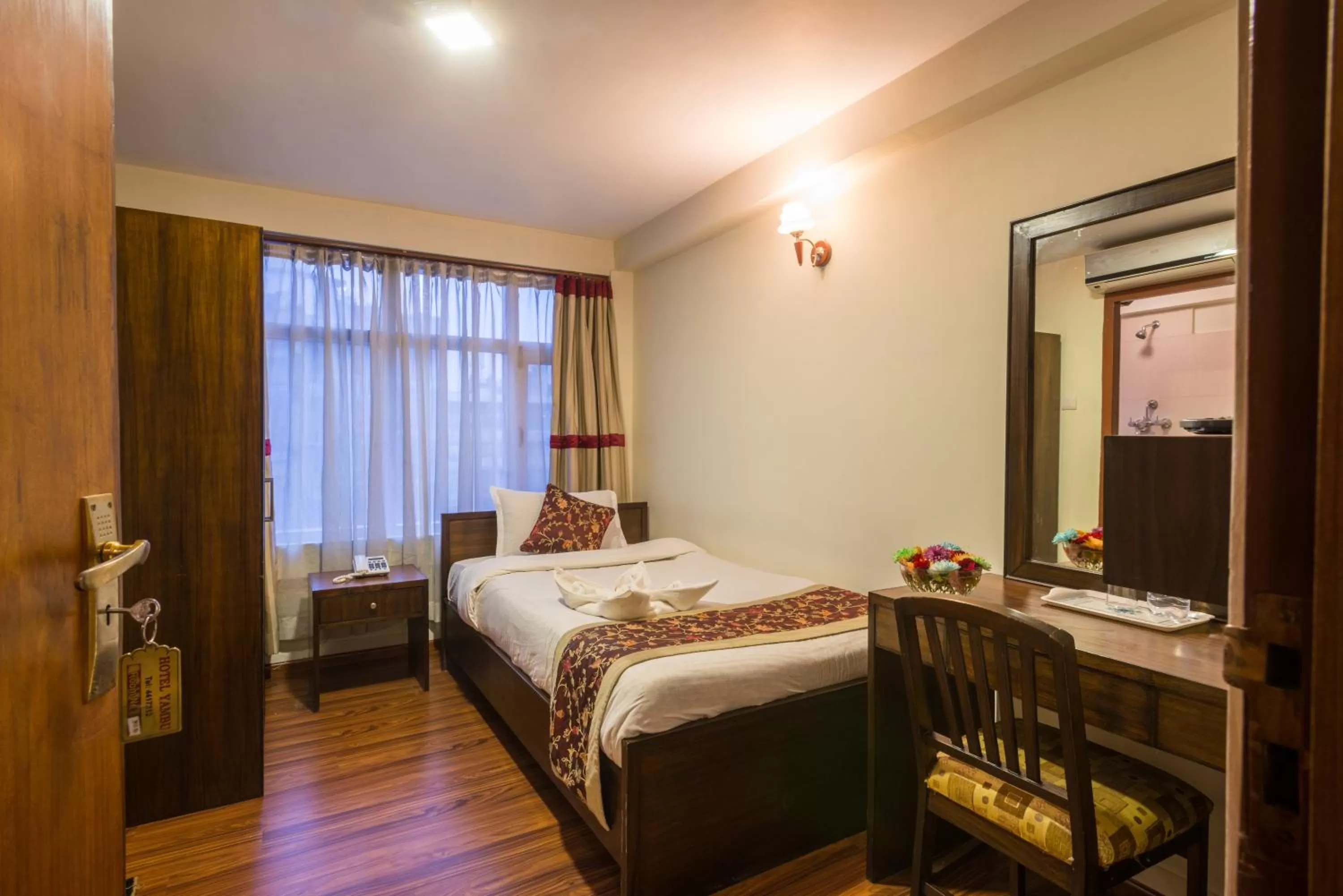 Bed in Hotel Yambu kathmandu