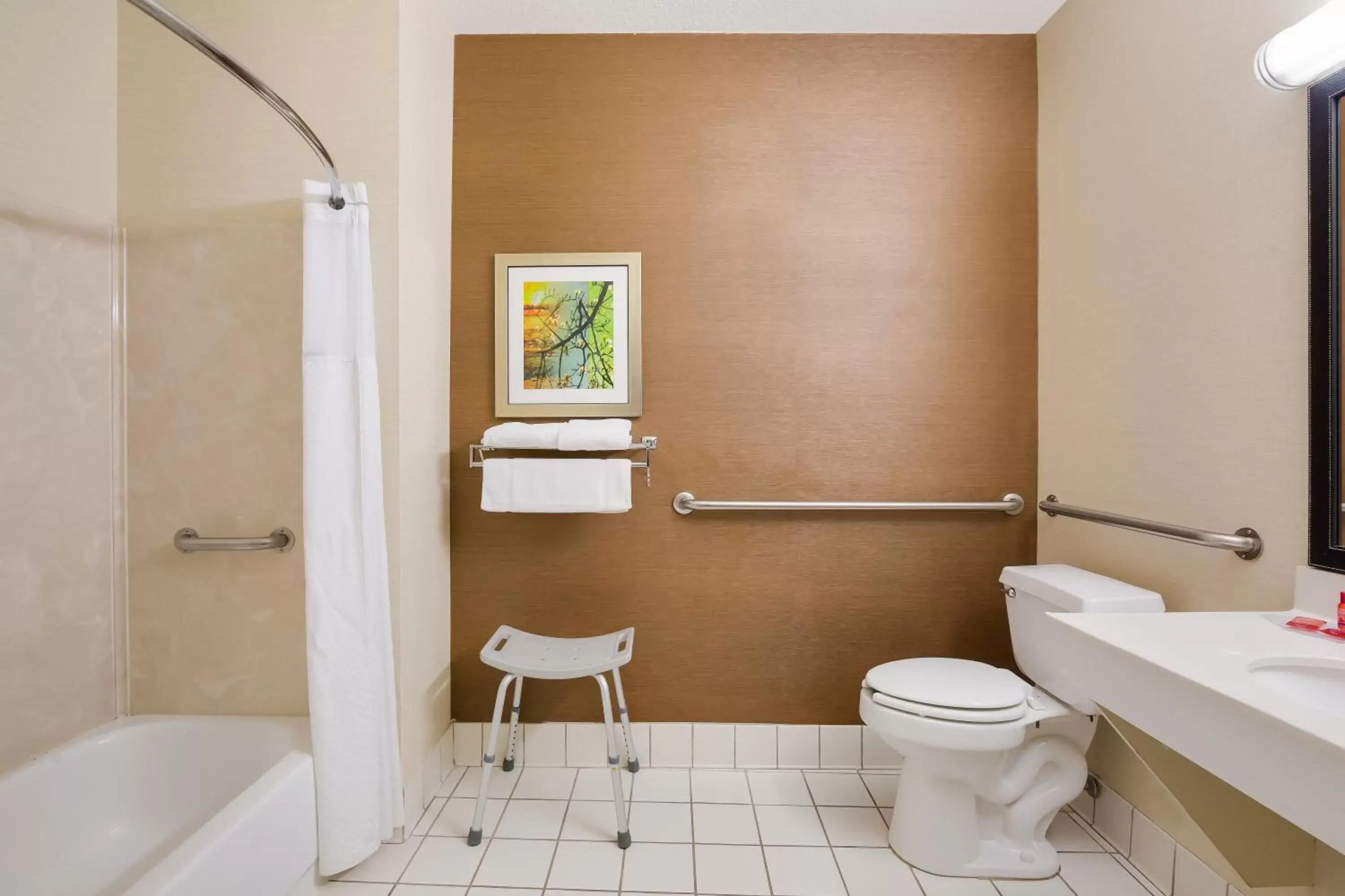 Bathroom in SureStay Plus Hotel by Best Western Minot