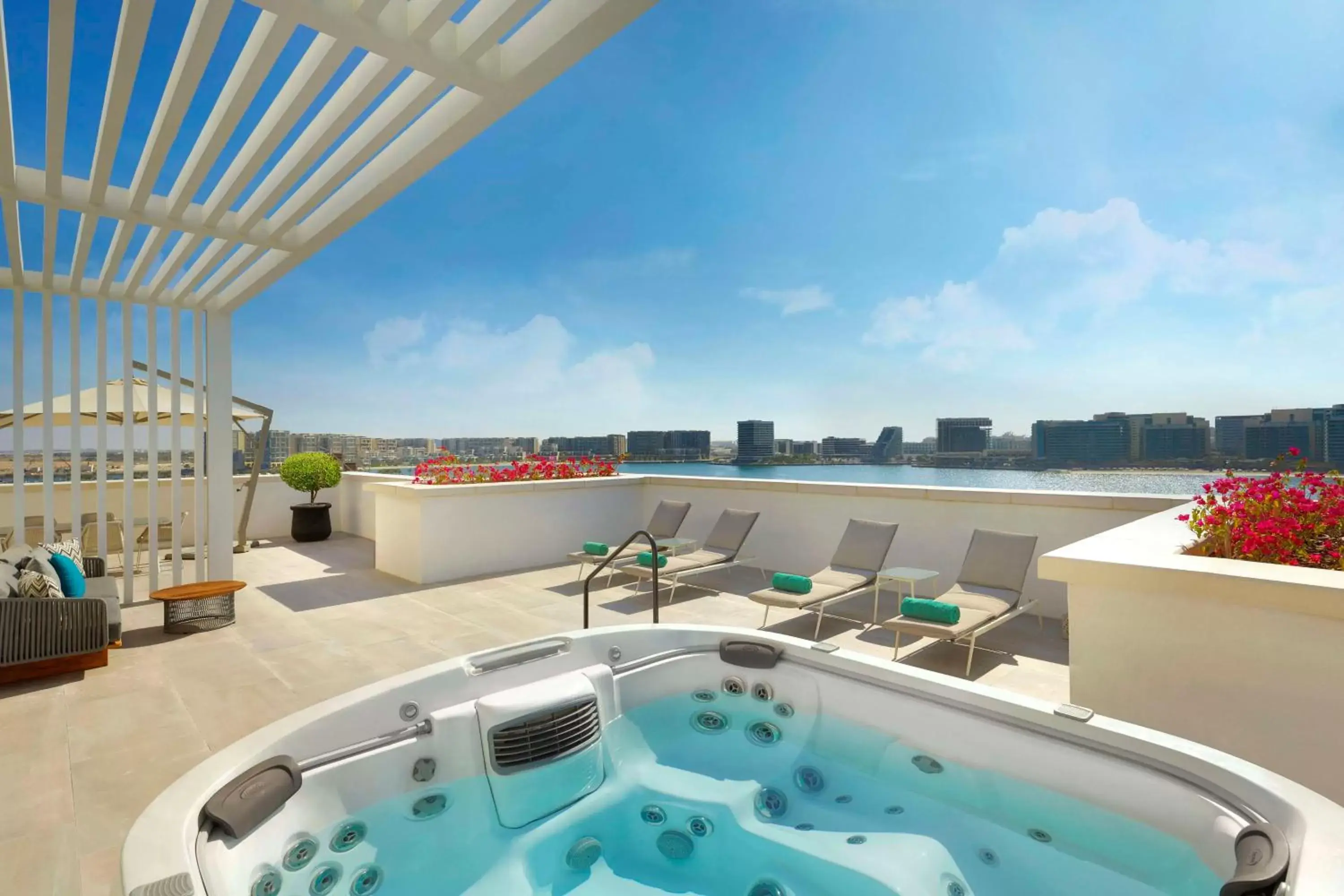 Balcony/Terrace in Hilton Abu Dhabi Yas Island