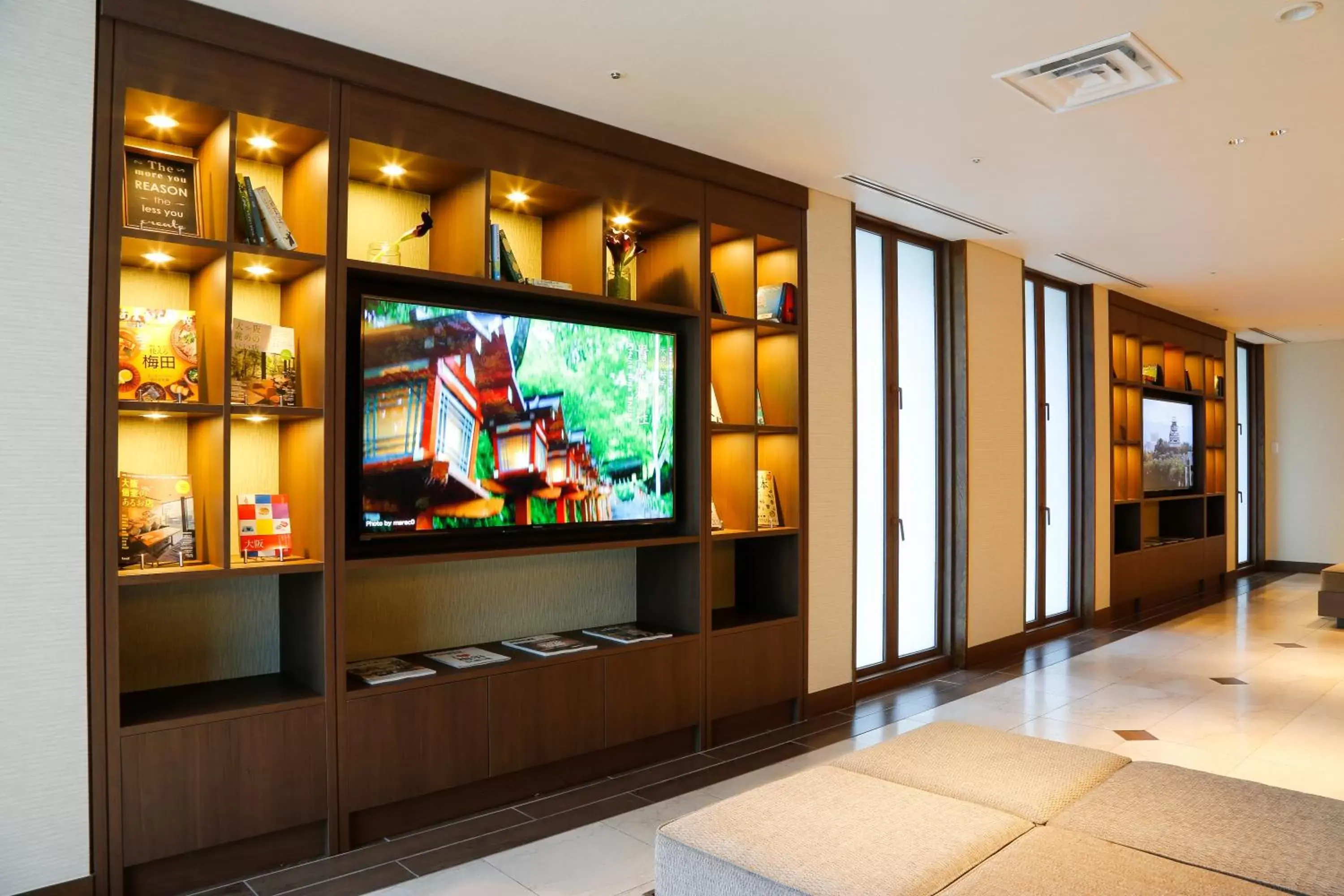 Decorative detail, TV/Entertainment Center in Hotel Keihan Tenmabashi