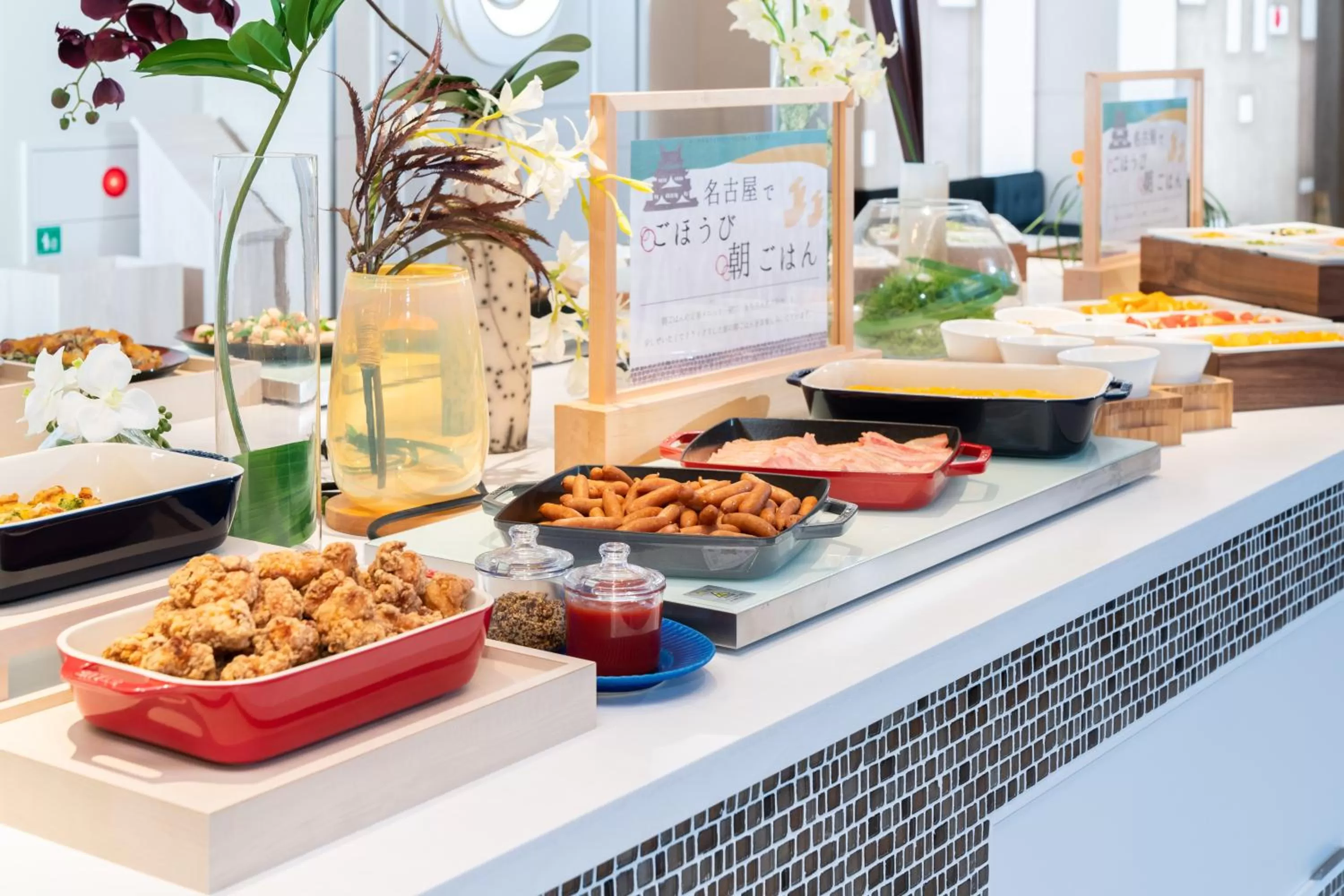 Buffet breakfast in Vessel Hotel Campana Nagoya