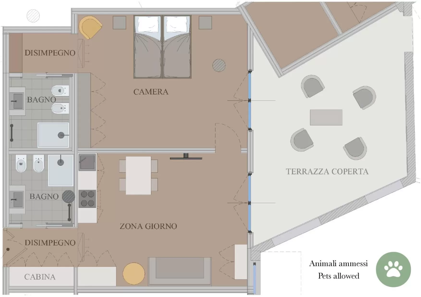 Floor plan in Aldeia Bianca Village