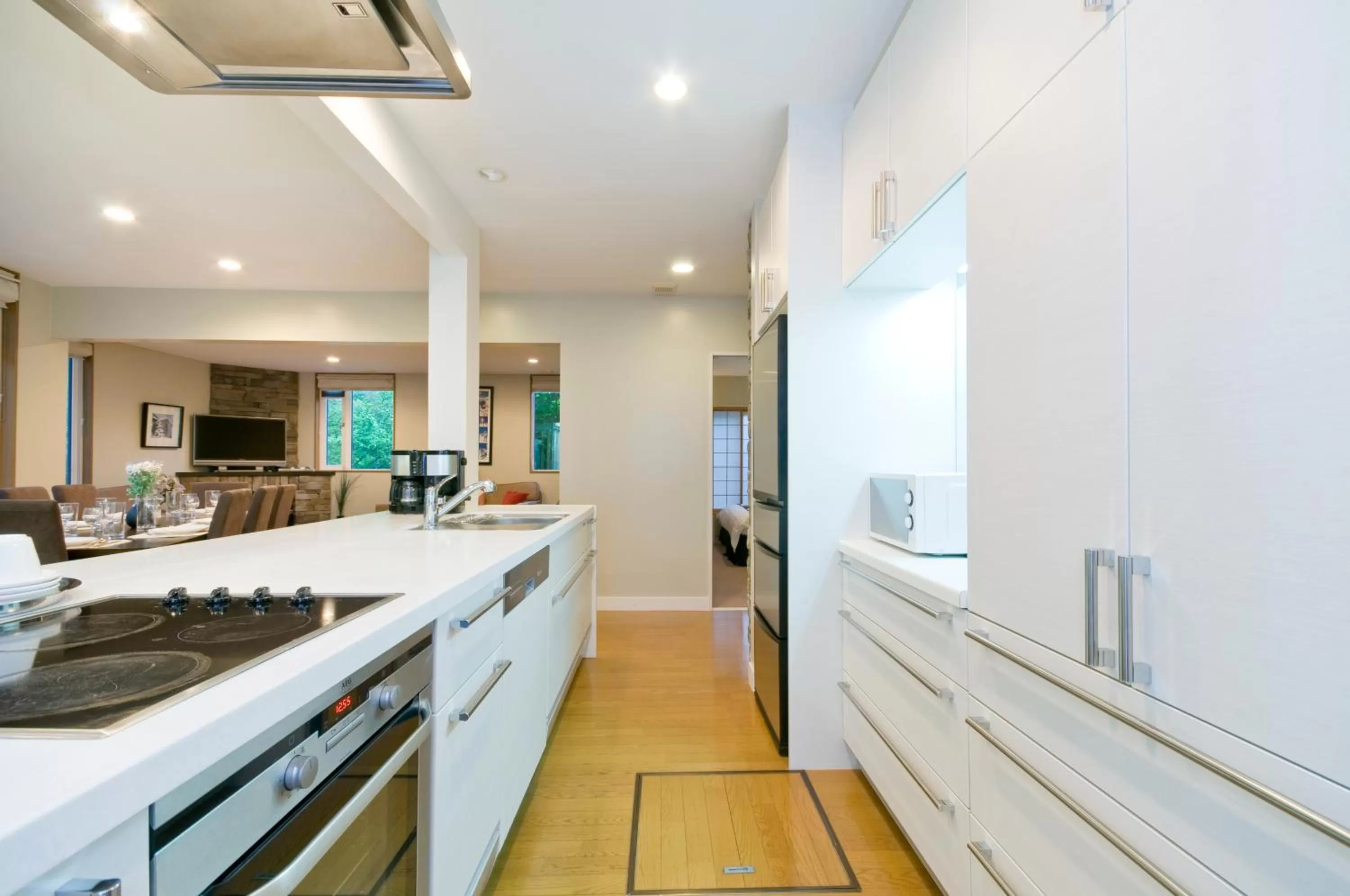 Kitchen or kitchenette in Fresh Powder Accommodation