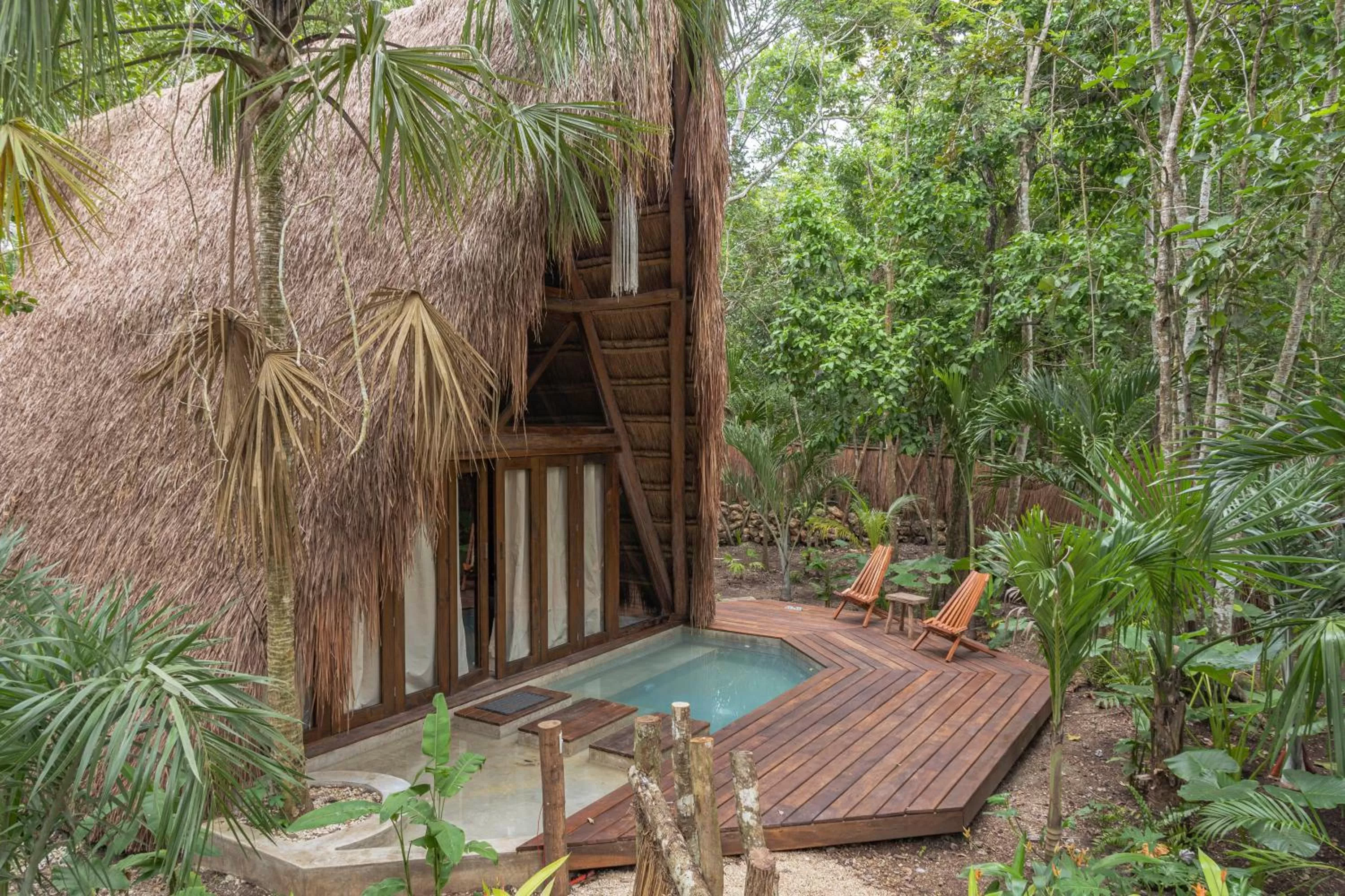 Patio, Swimming Pool in Naya Bacalar