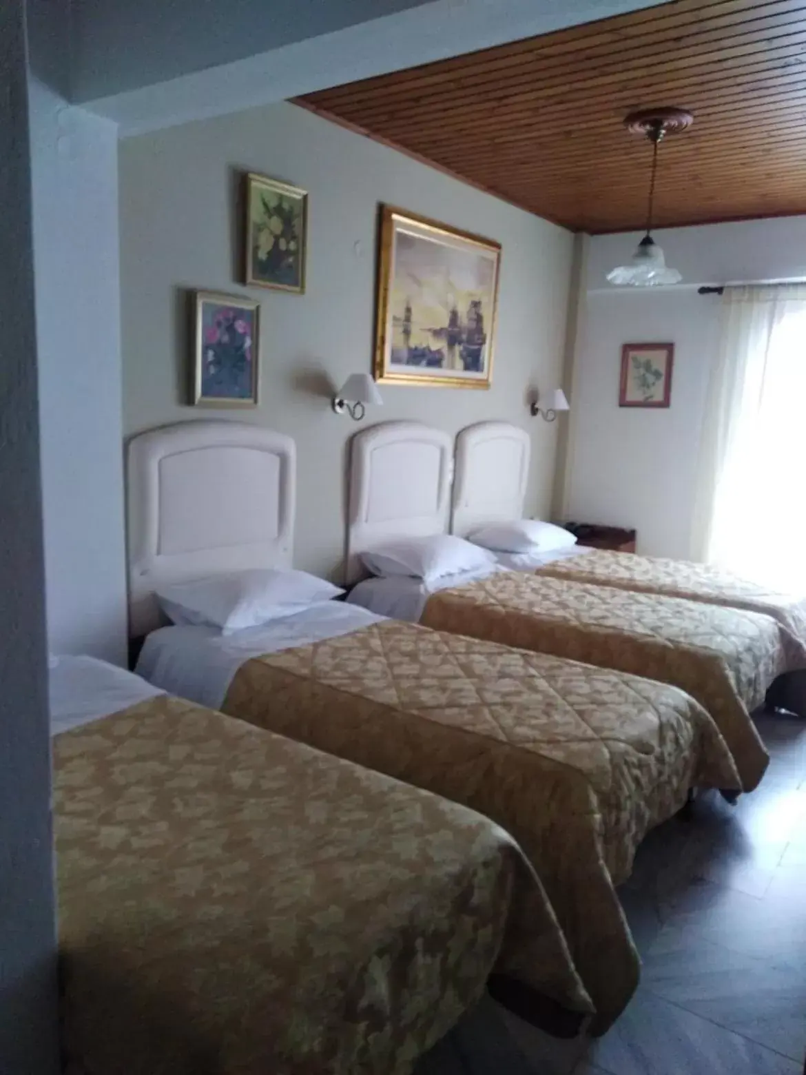 Bed in Kouros Hotel