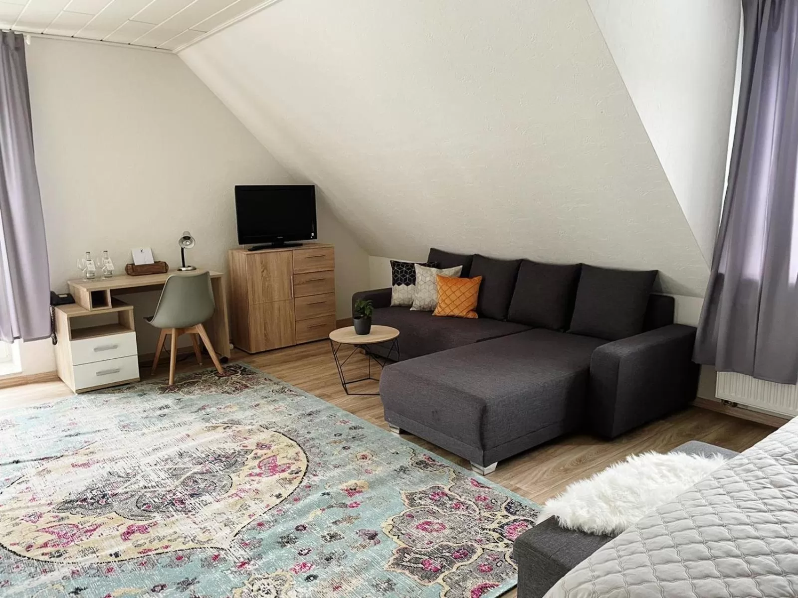 Bed in Hotel Rehkitz