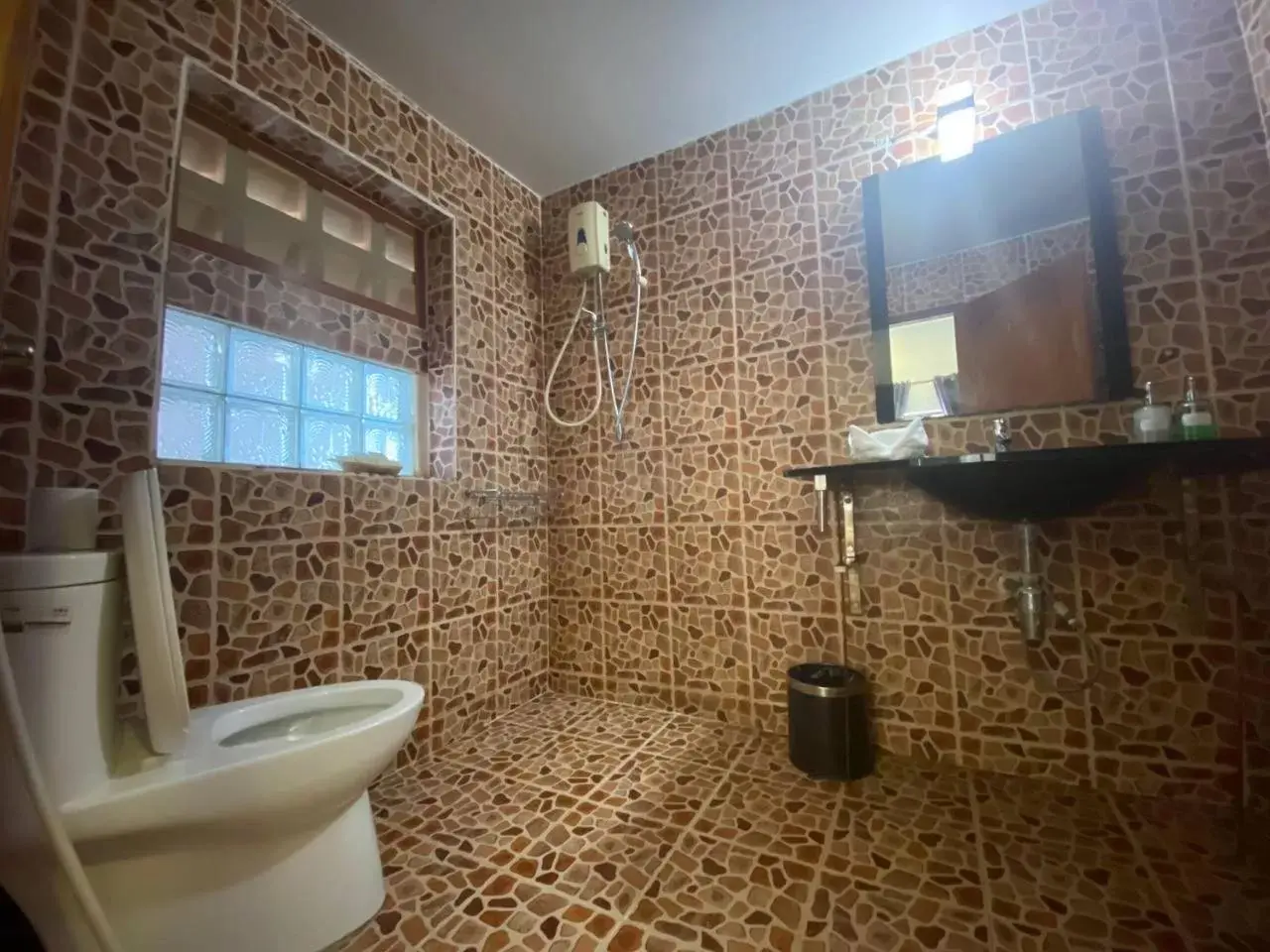 Shower, Bathroom in The Moon Kampot Boutique