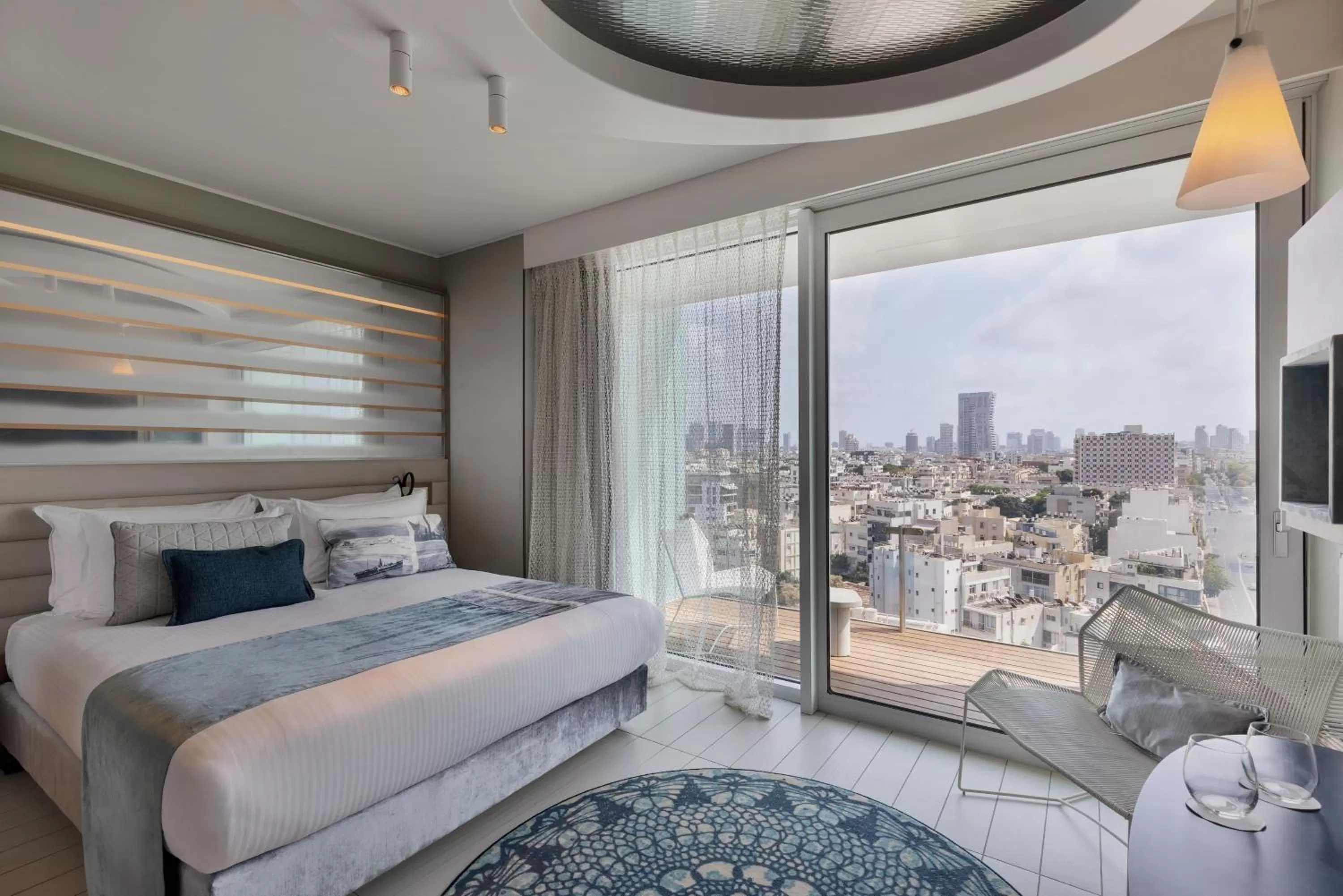 Bedroom, Bed in Port Tower by Isrotel Design