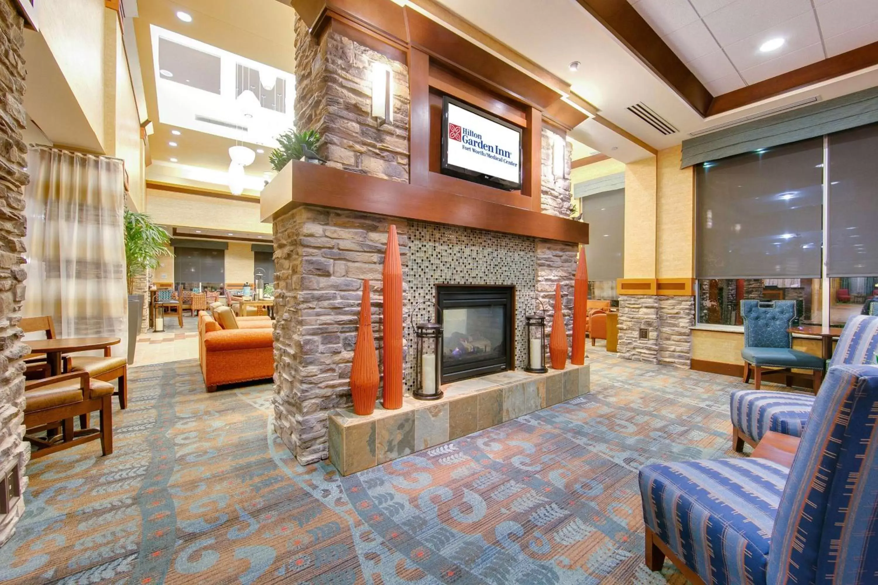 Lobby or reception, Restaurant/Places to Eat in Hilton Garden Inn Fort Worth Medical Center