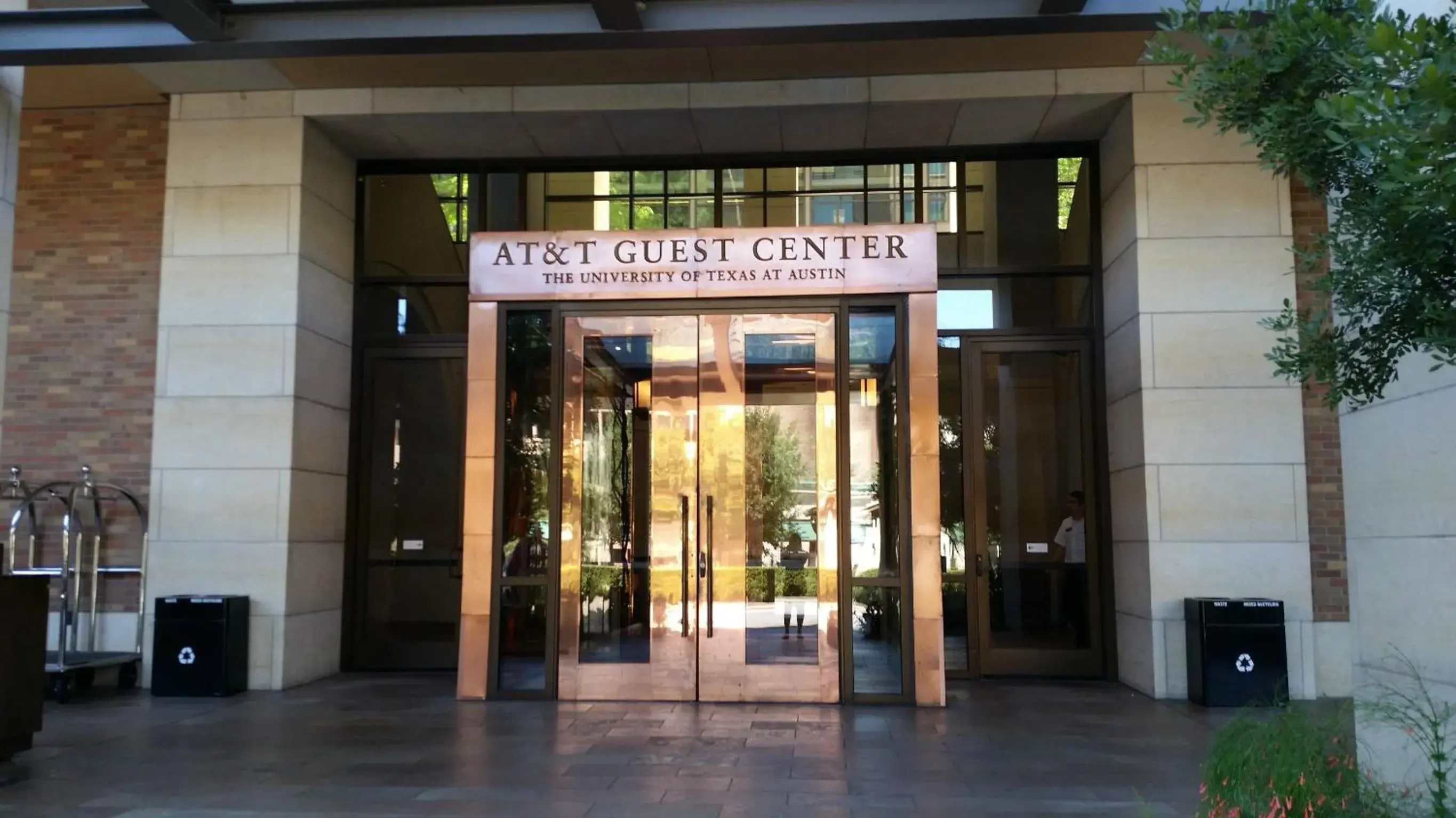 Facade/entrance in AT&T Hotel & Conference Center Facade/entrance in AT&T Hotel & Conference Center