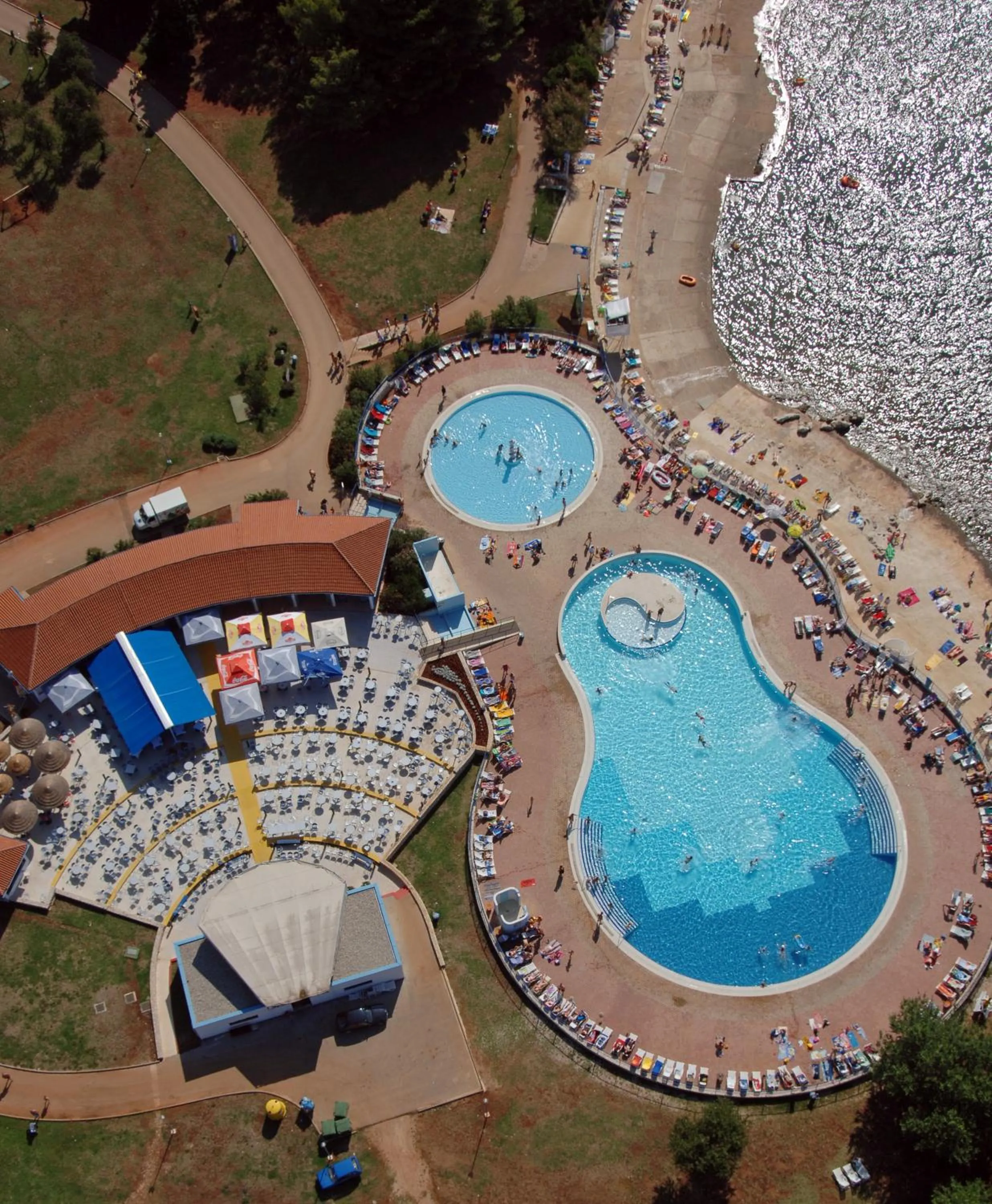 Bird's eye view in Apartments Katoro Plava Laguna