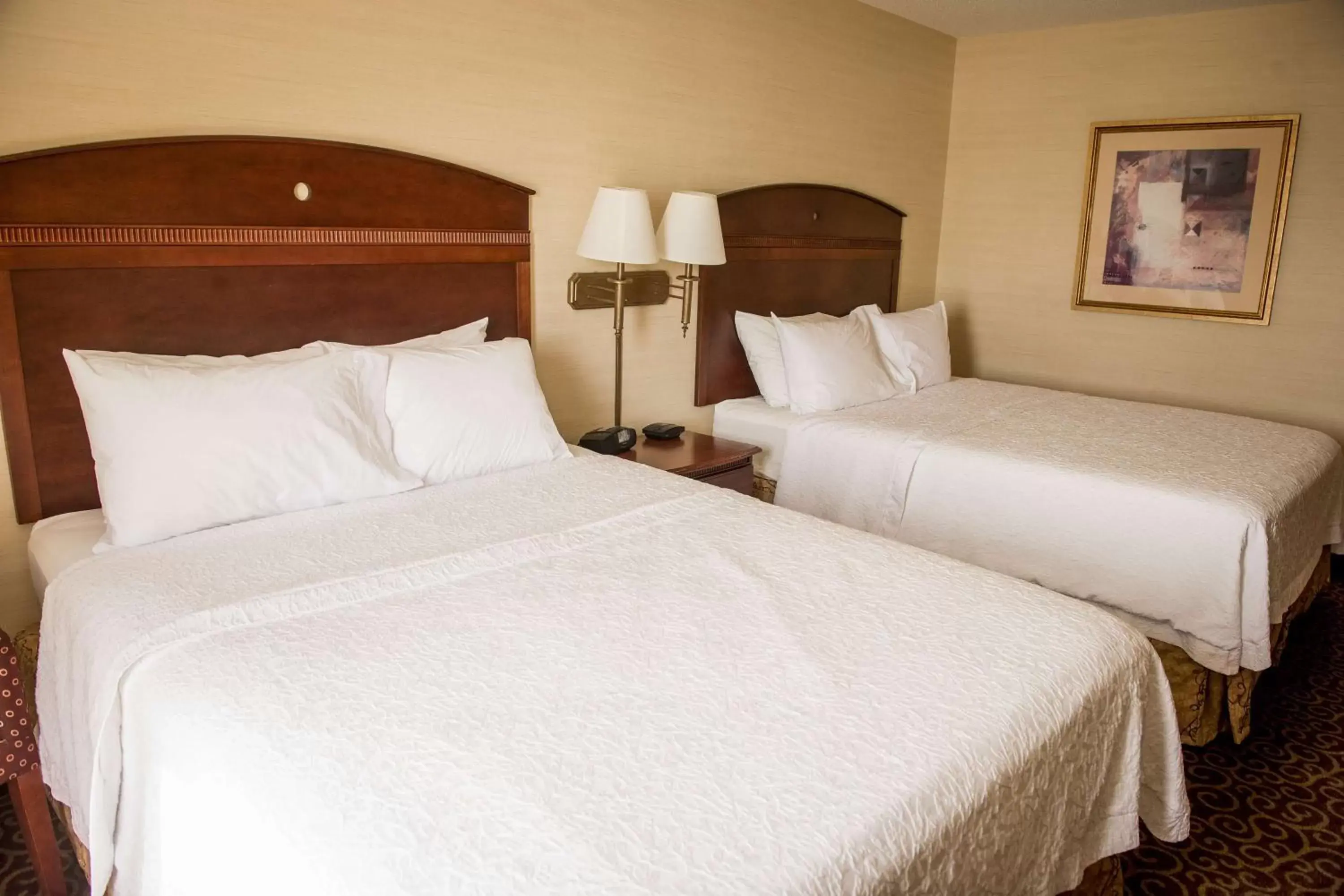 Queen Room with Two Queen Beds in Hampton Inn Plover-Stevens Point Queen Room with Two Queen Beds in Hampton Inn Plover-Stevens Point