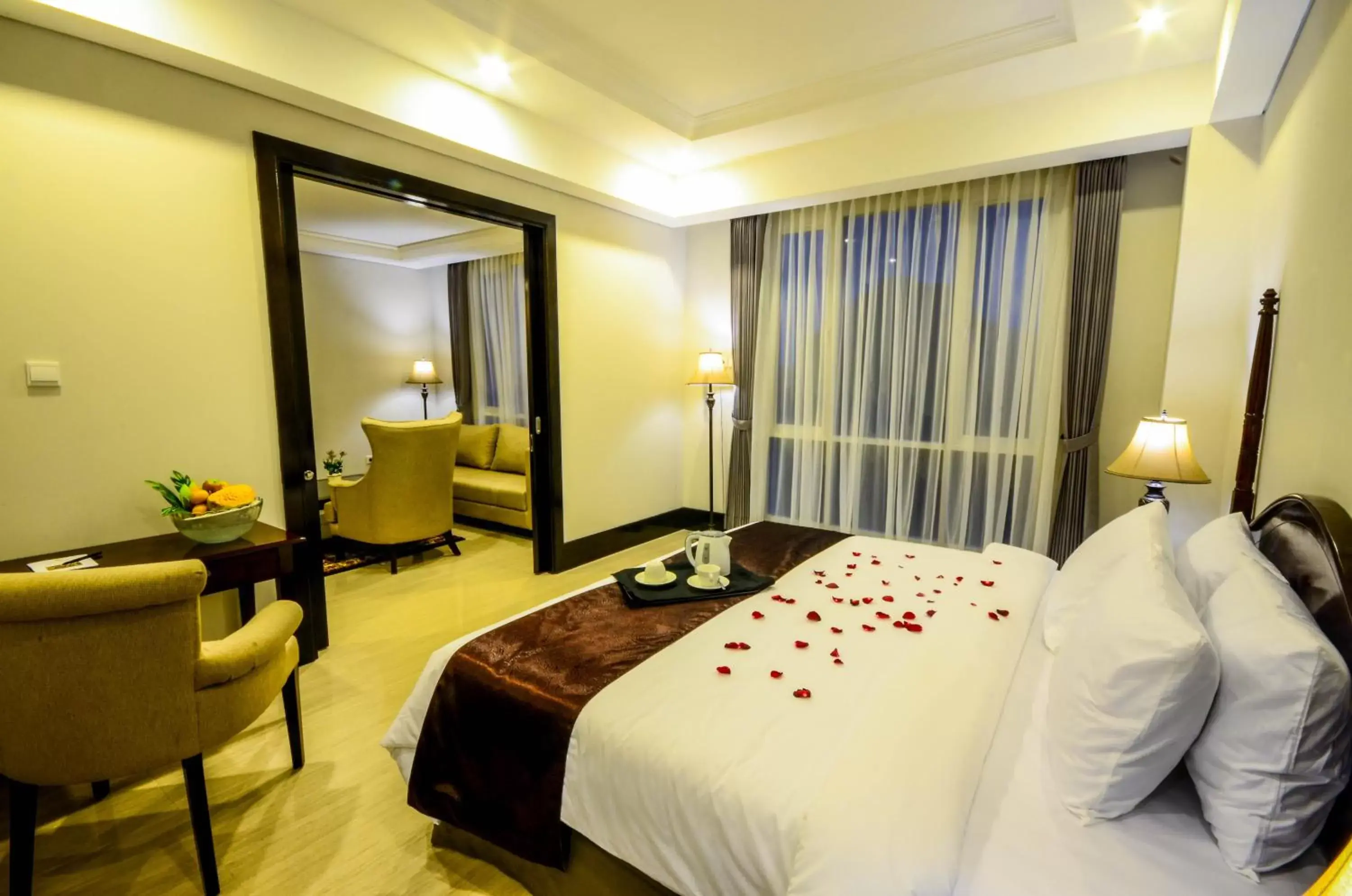 Bed in The Sahira Hotel Syariah