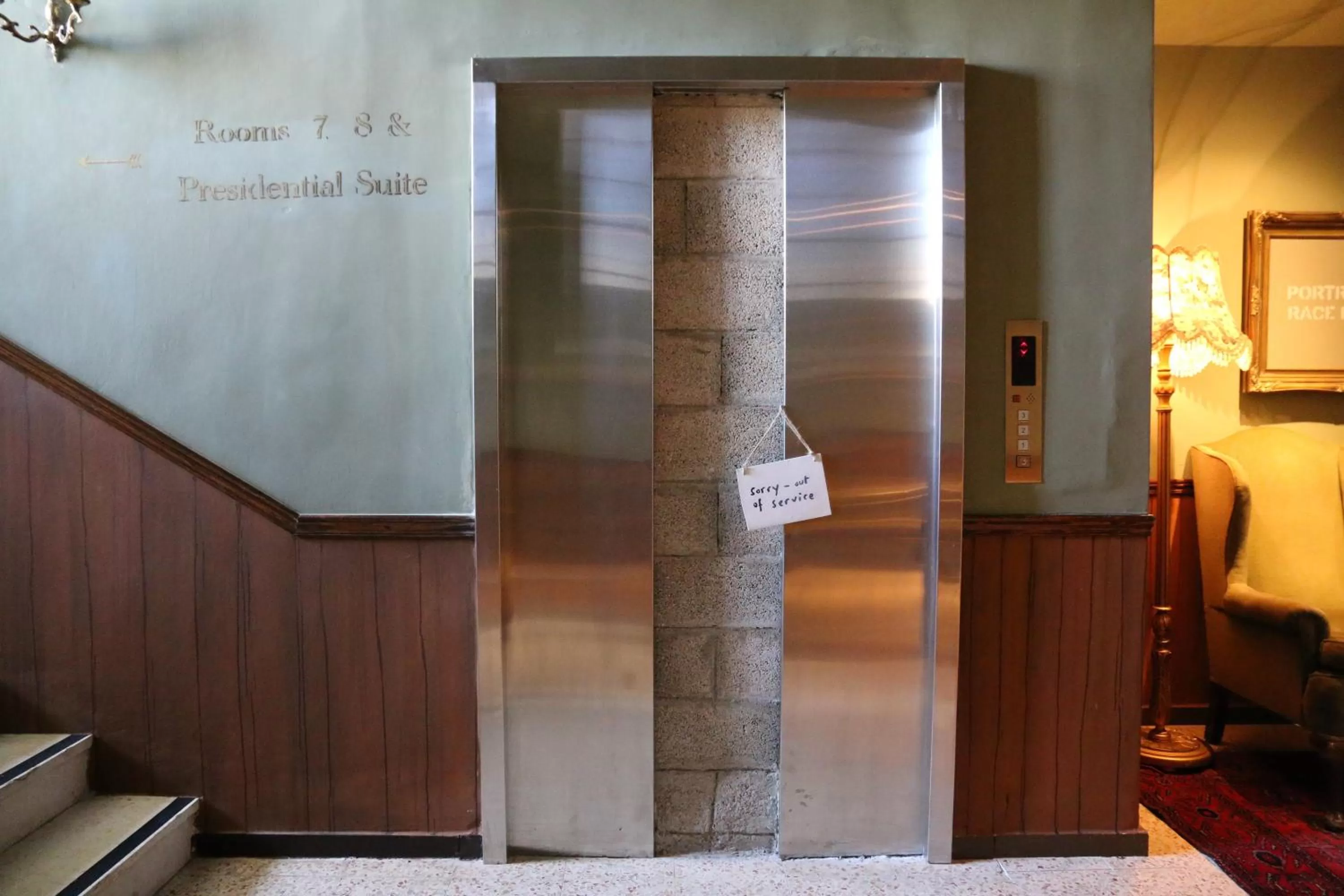 Decorative detail in The Walled Off Hotel