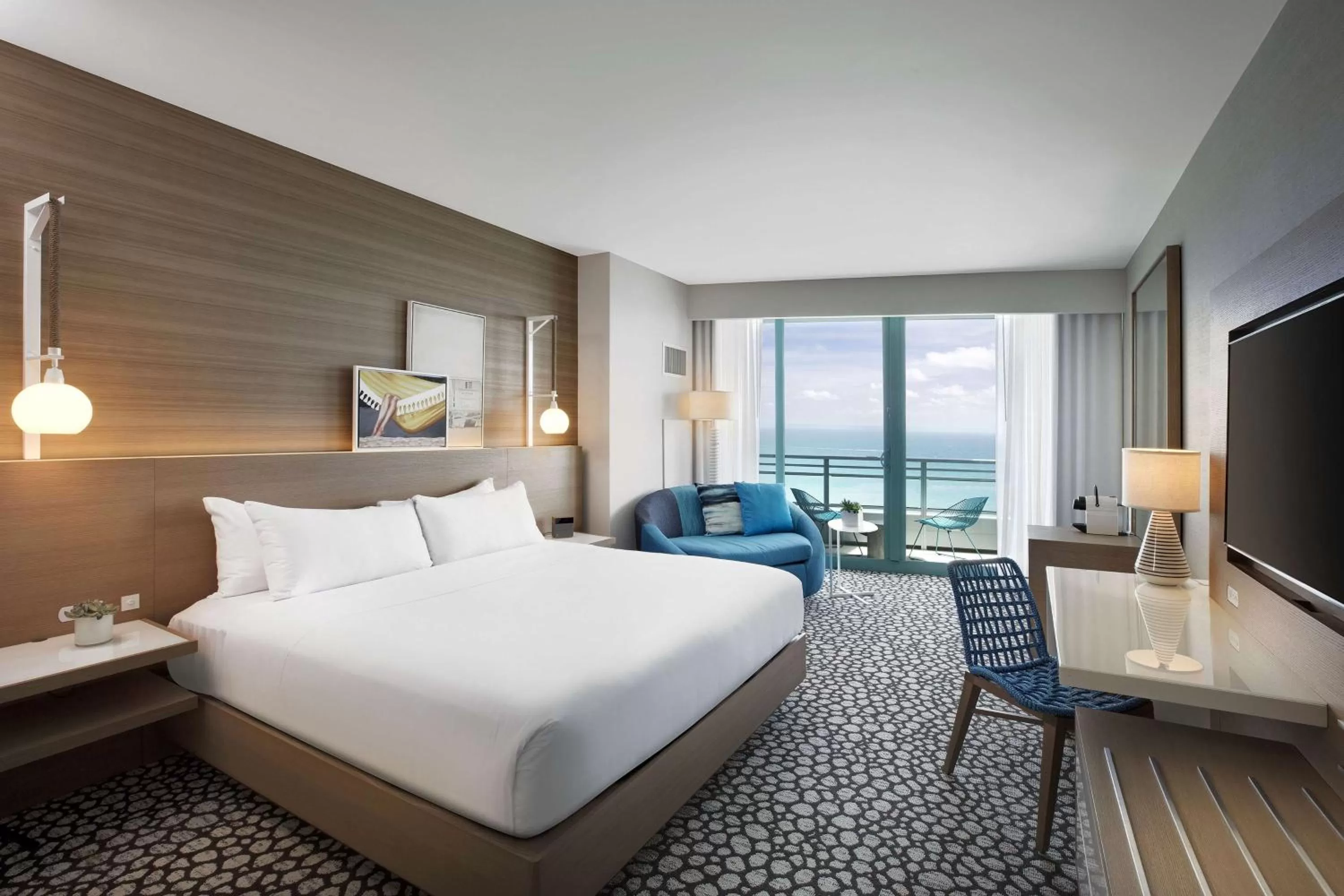 Bed in The Diplomat Beach Resort Hollywood, Curio Collection by Hilton