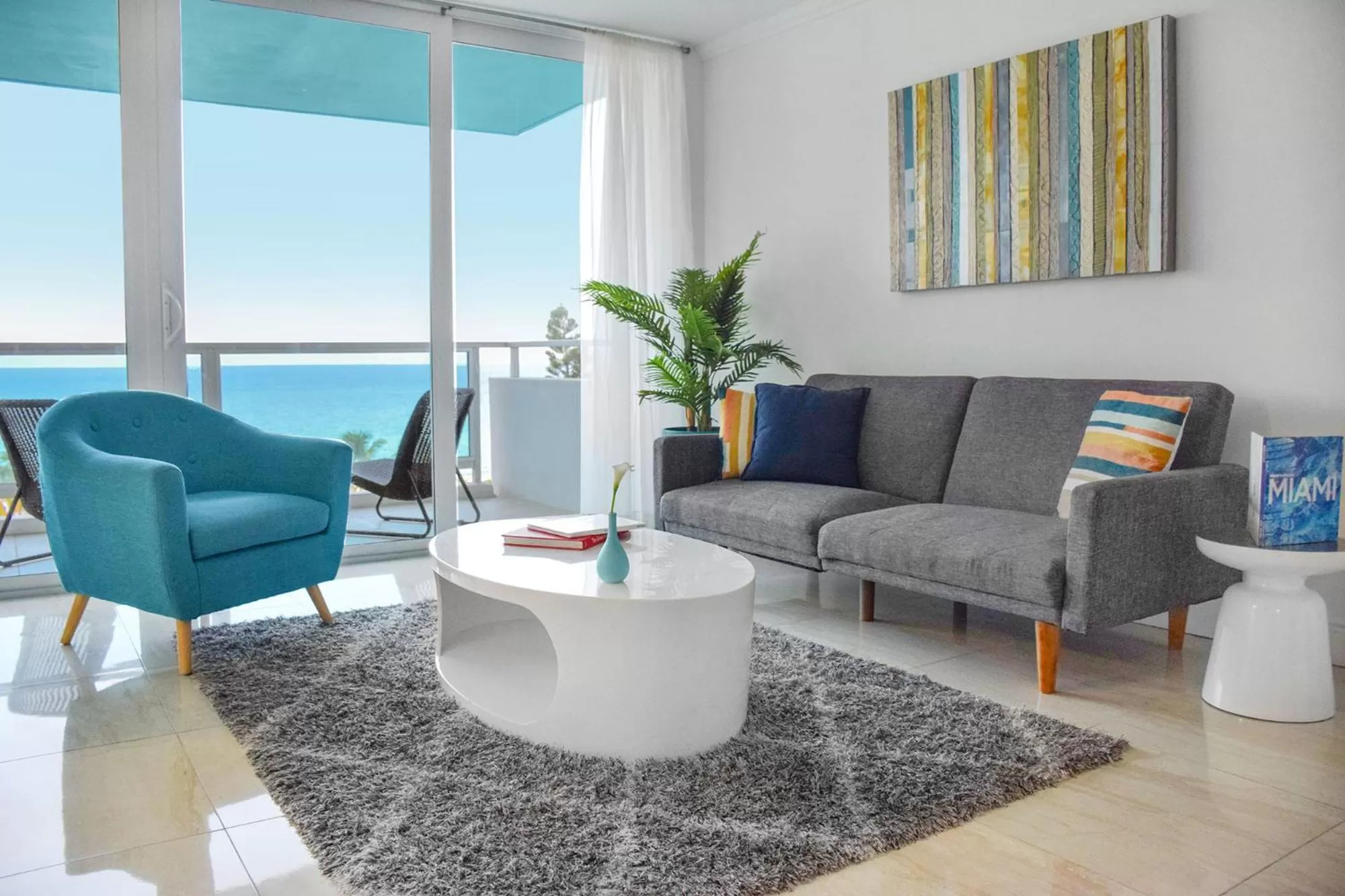 Living room in Seacoast Suites on Miami Beach