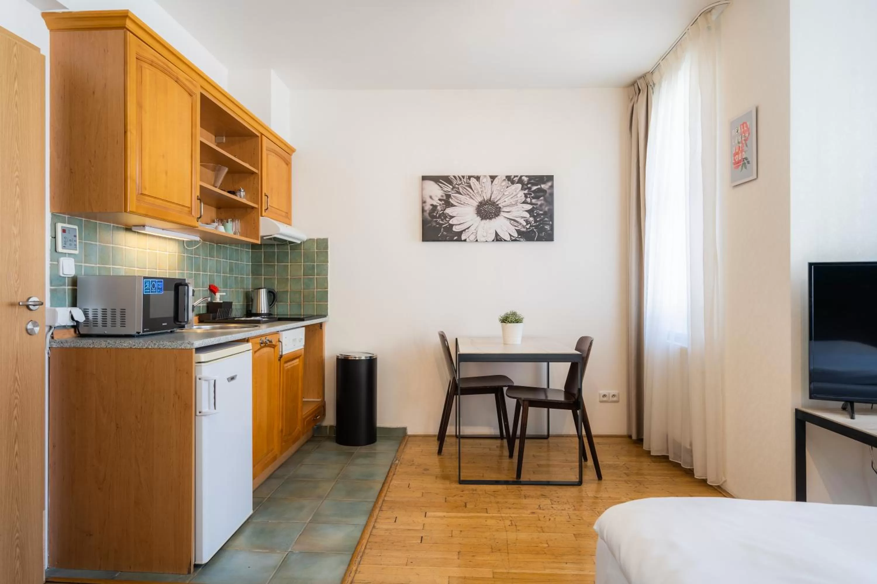 Kitchen or kitchenette in EA ApartHotel Melantrich