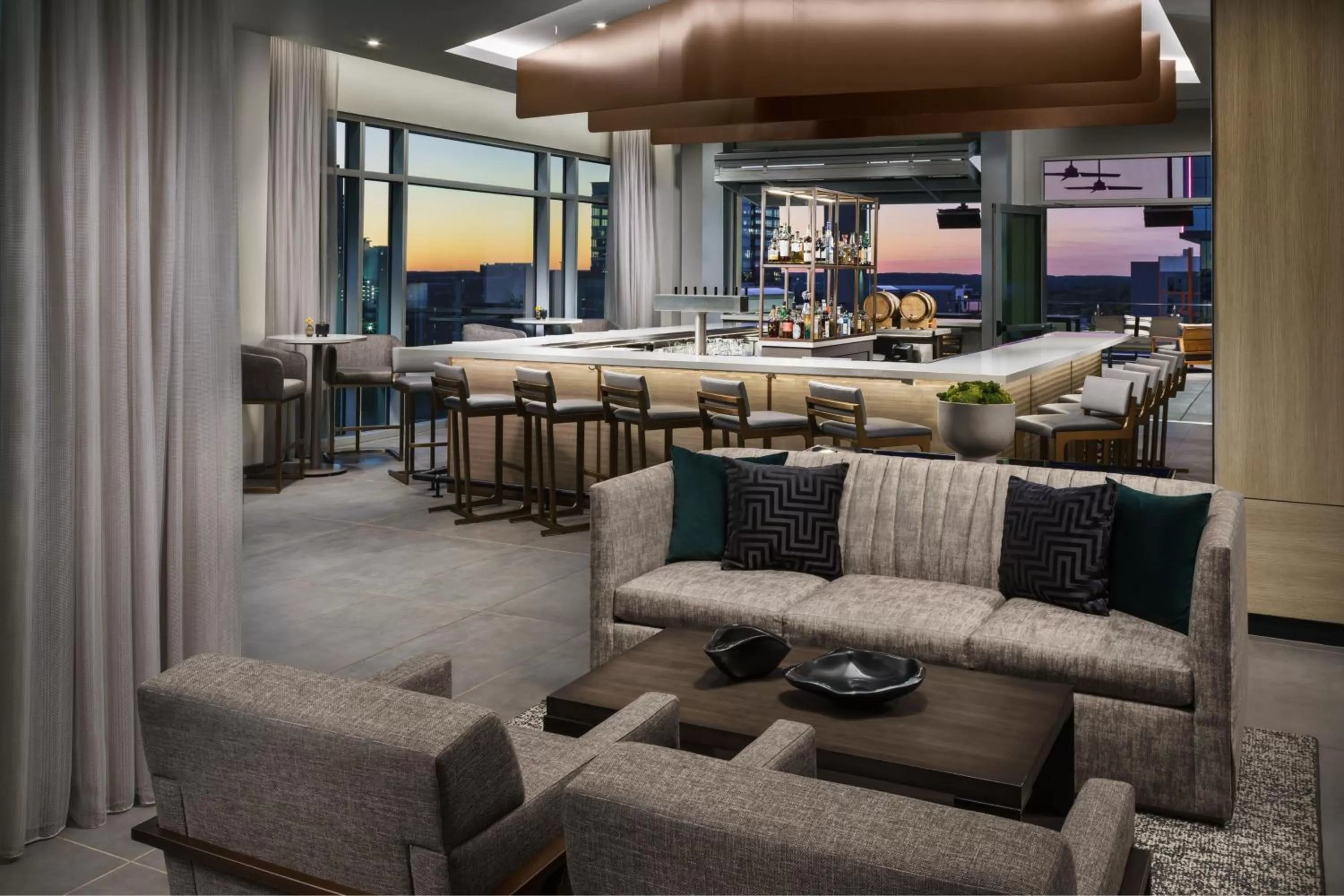 Lounge or bar in AC Hotel By Marriott Raleigh Downtown