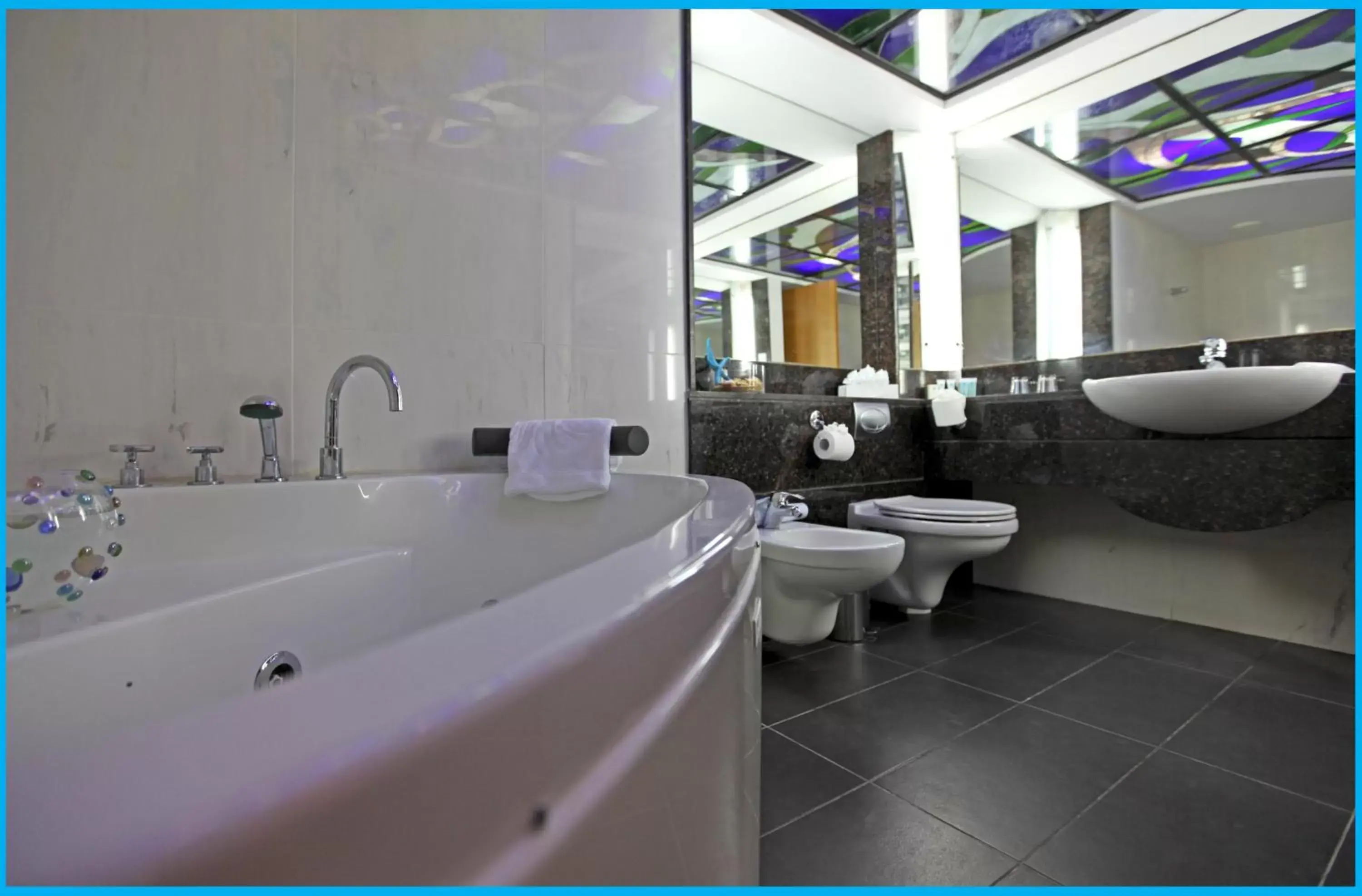 Toilet, Bathroom in Poseidonia Beach Hotel