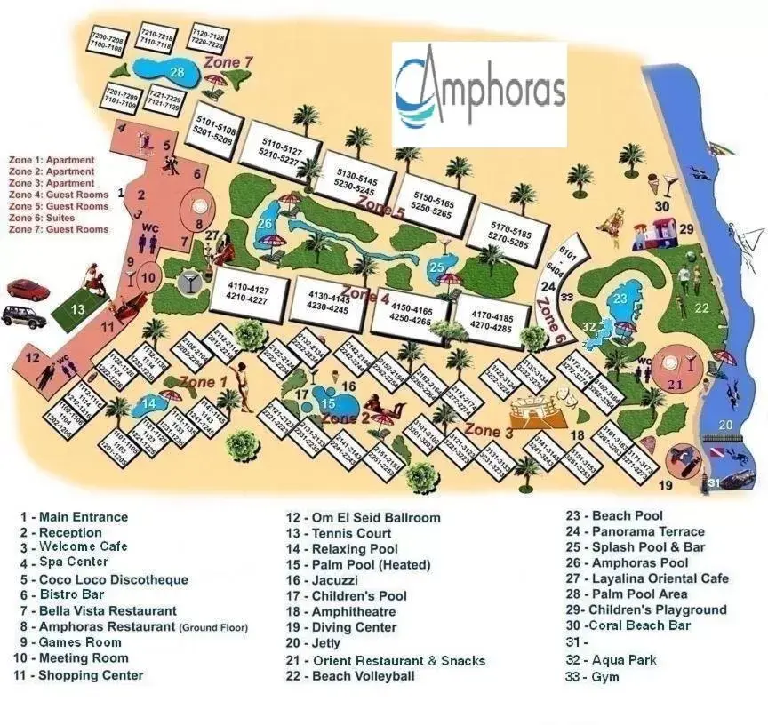 Floor Plan in Amphoras Beach