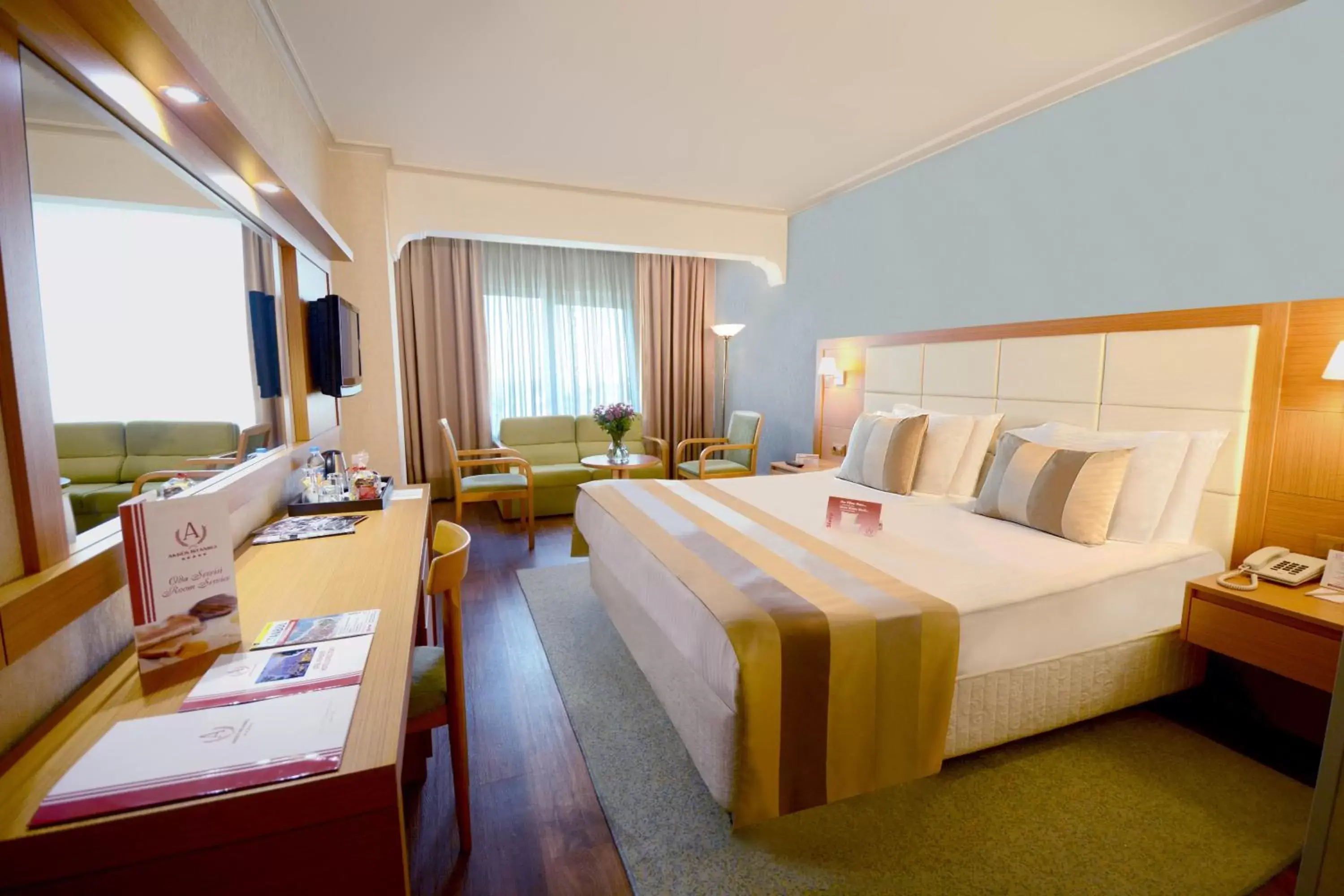Bed in Akgun Istanbul Hotel