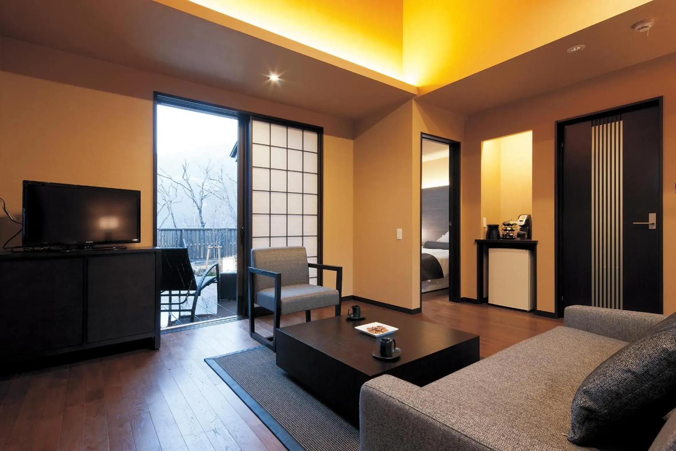 Living room, TV/Entertainment Center in Hotel Morinokaze Tateyama