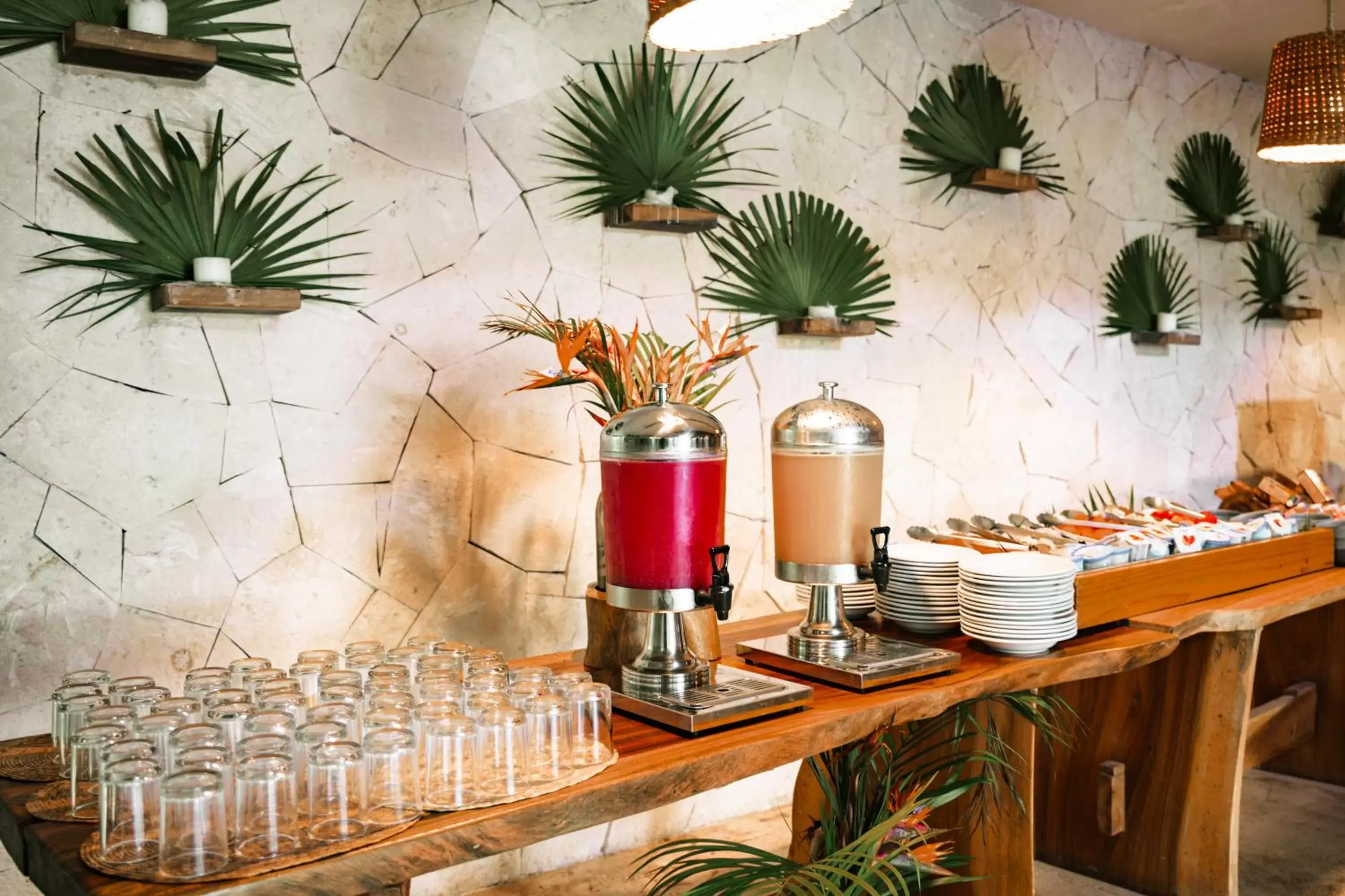 Breakfast in Petit Lafitte Beach Front Hotel & Bungalows Breakfast in Petit Lafitte Beach Front Hotel & Bungalows