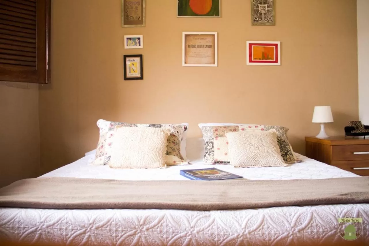 Bed in Pousada Nossa Terra