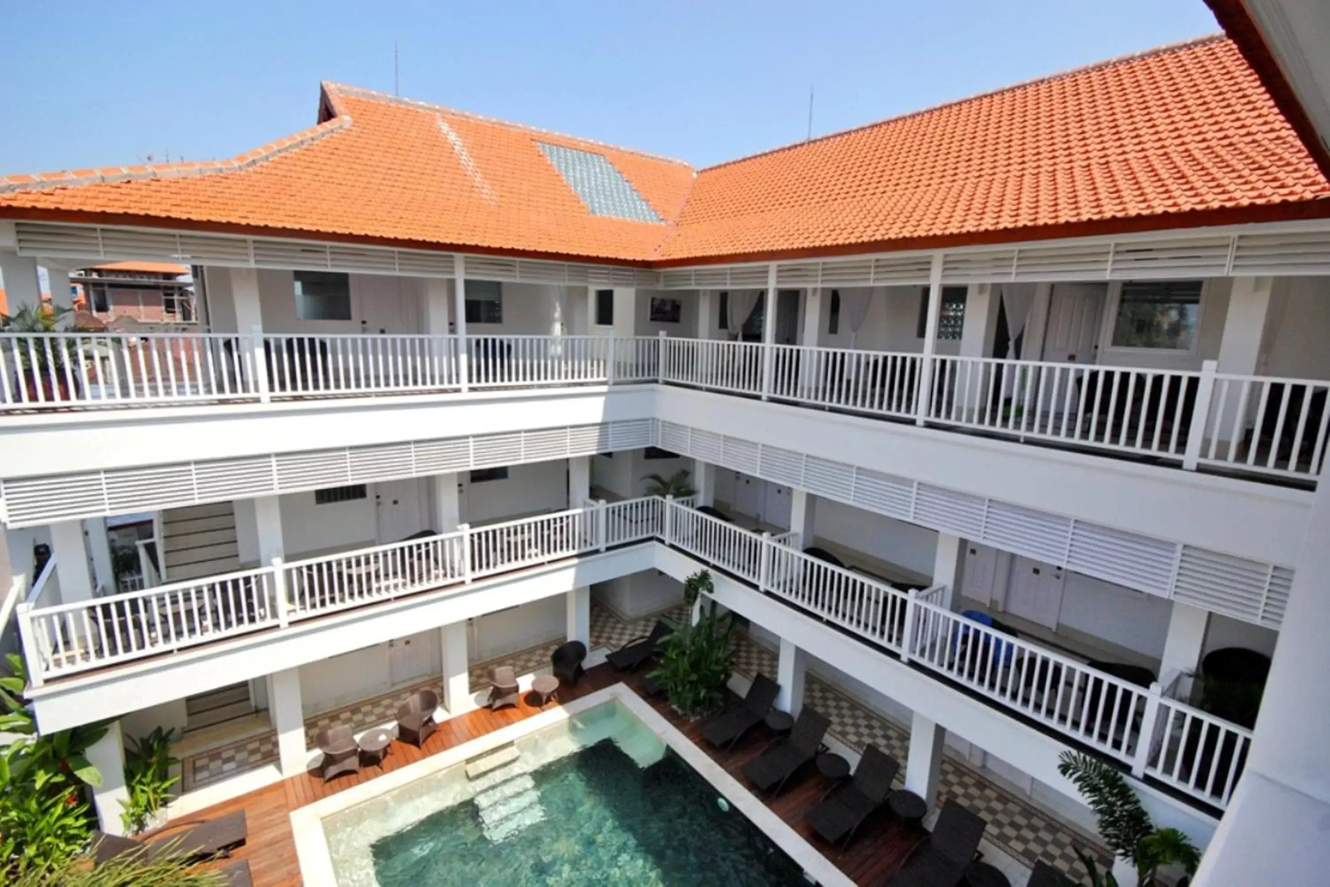 Bird's eye view, Balcony/Terrace in Samsara Inn