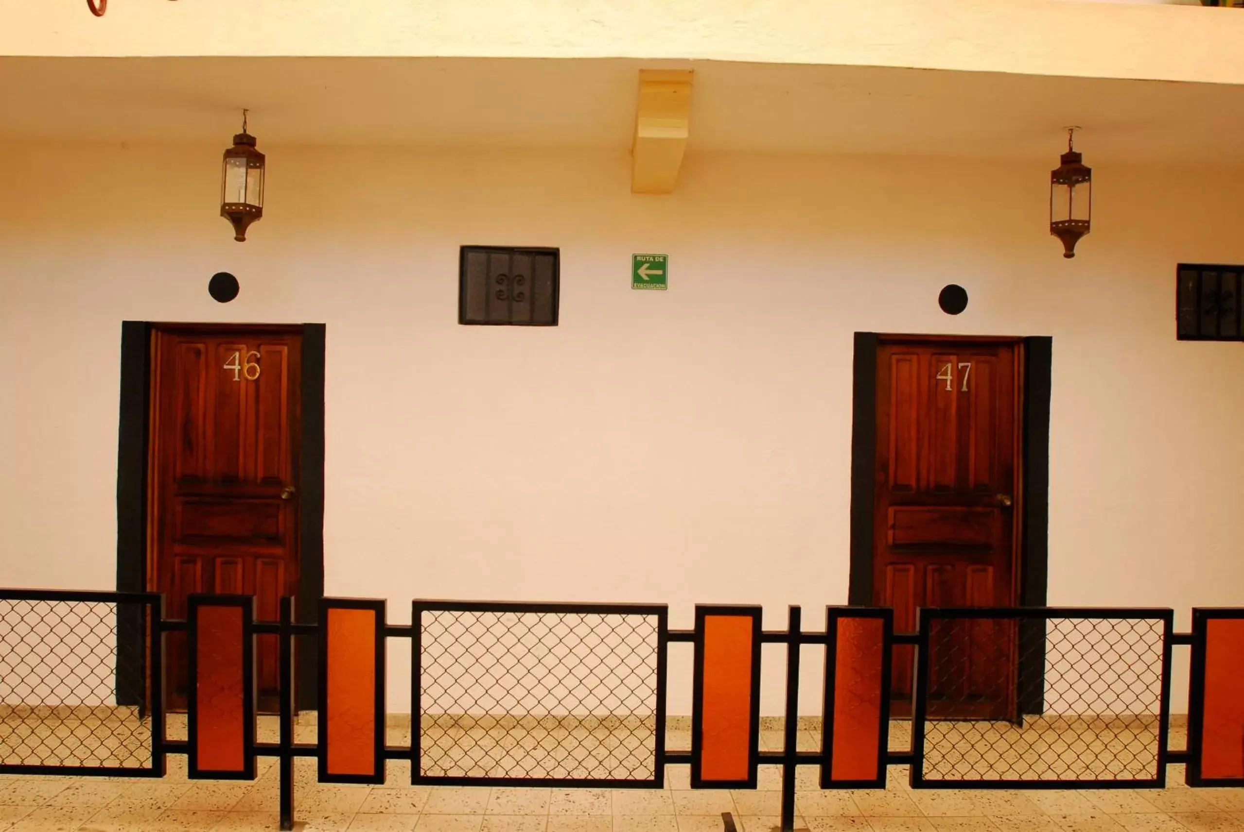 Decorative detail, Floor Plan in Hotel Villa del Mar Tradicional