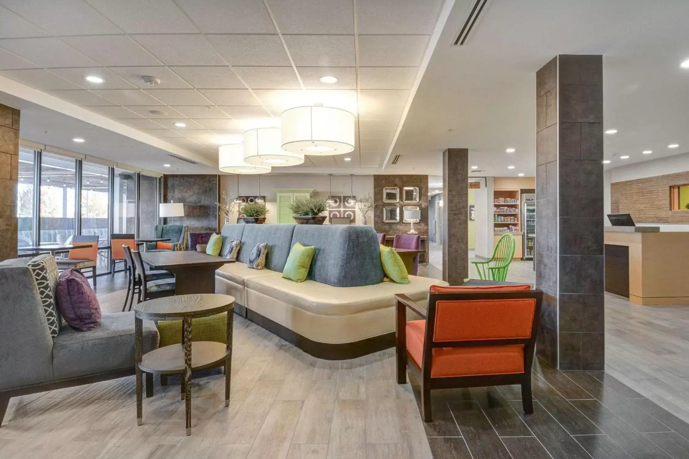 Restaurant/places to eat, Lobby/Reception in Home2 Suites by Hilton Irving/DFW Airport North