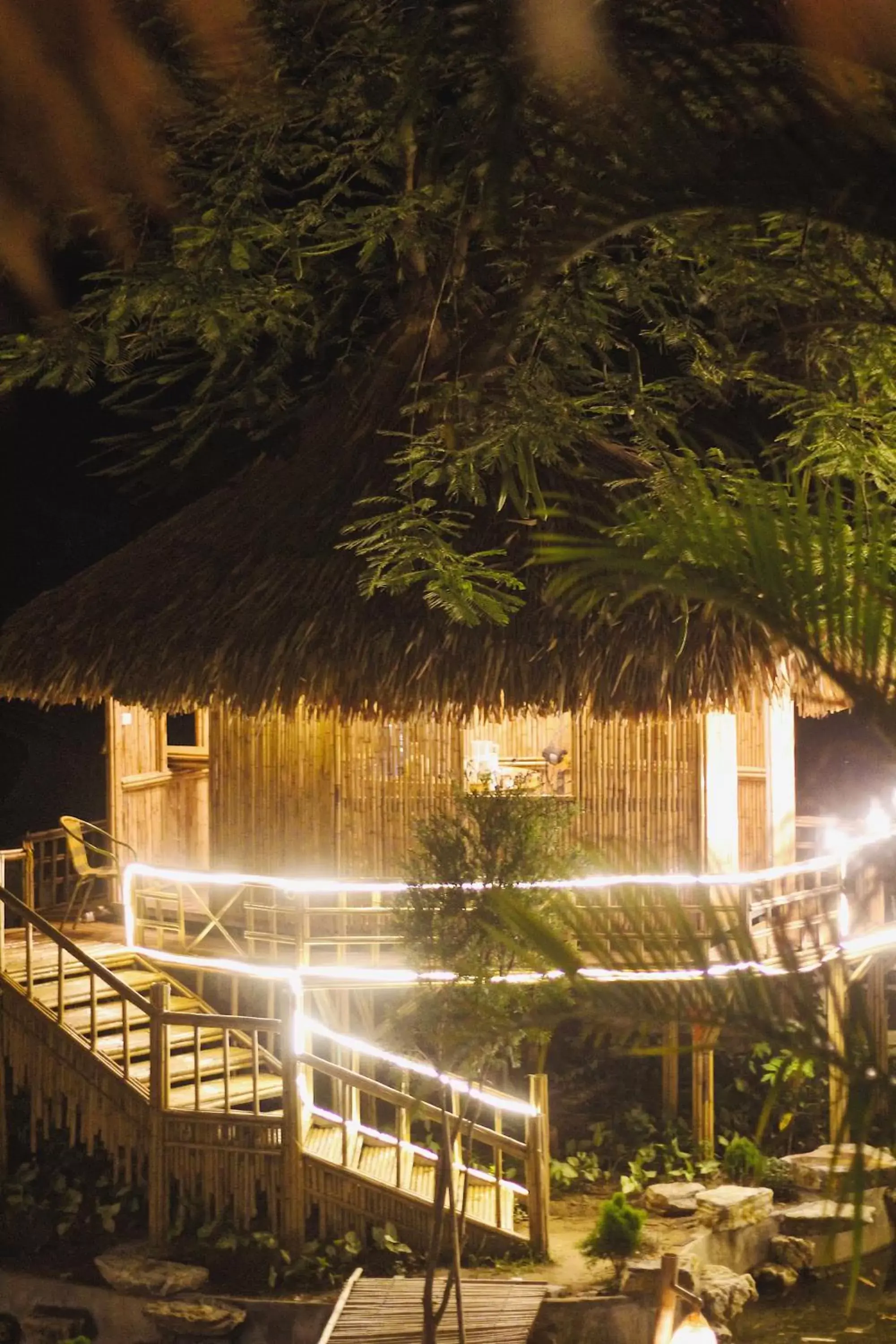 Patio in Mua Caves Ecolodge (Hang Mua)