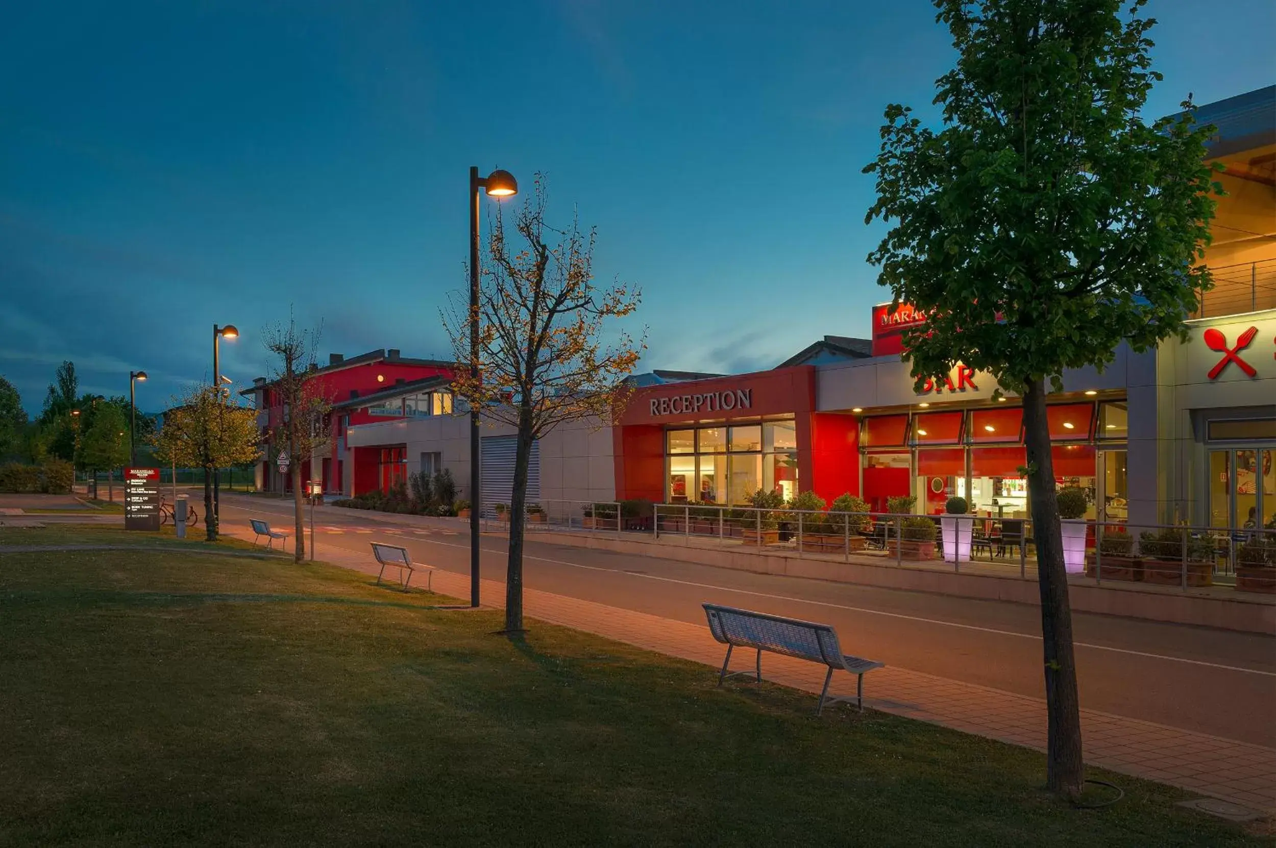 Facade/entrance, Property Building in Hotel Maranello Village