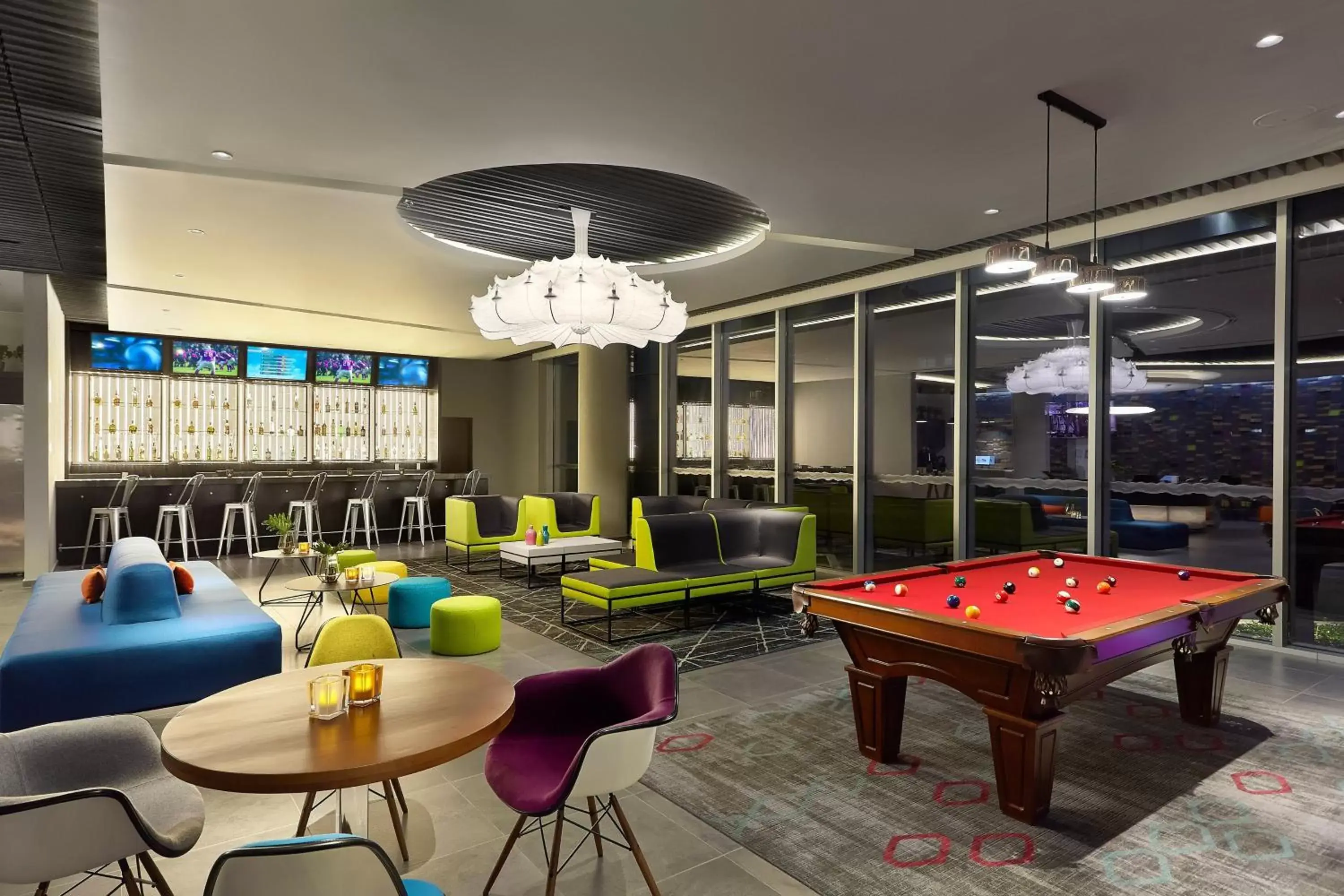 Swimming pool, Billiards in Aloft Queretaro