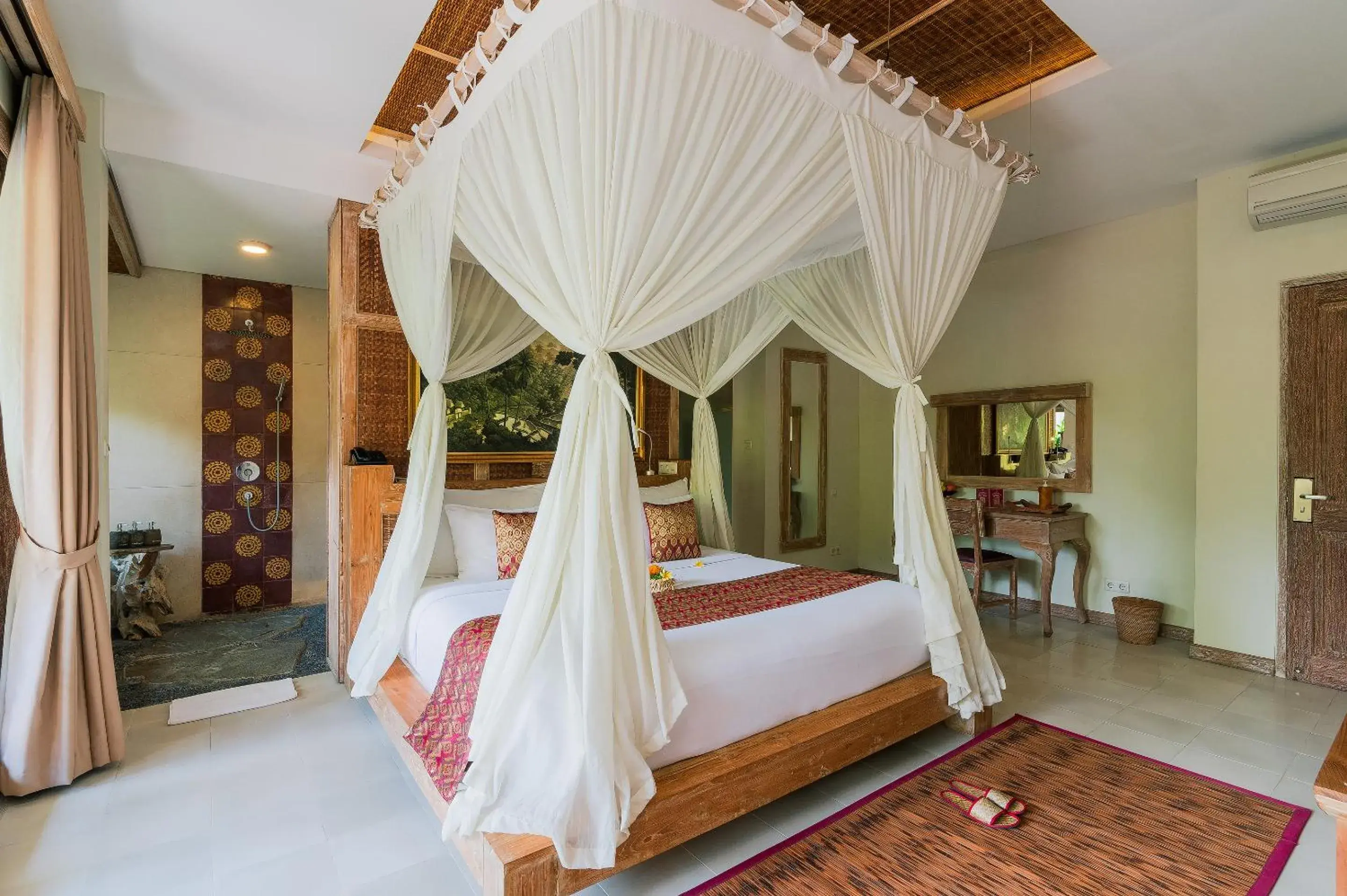 Bed in The Udaya Resorts and Spa