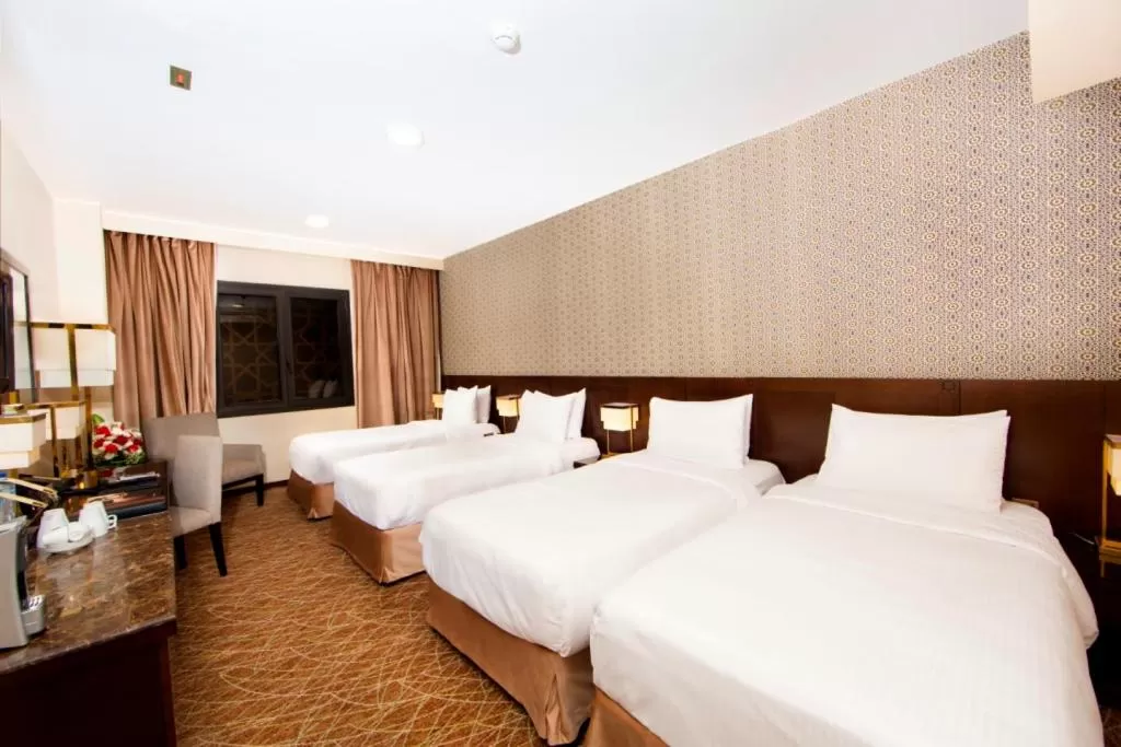 Bed in Dallah Taibah Hotel