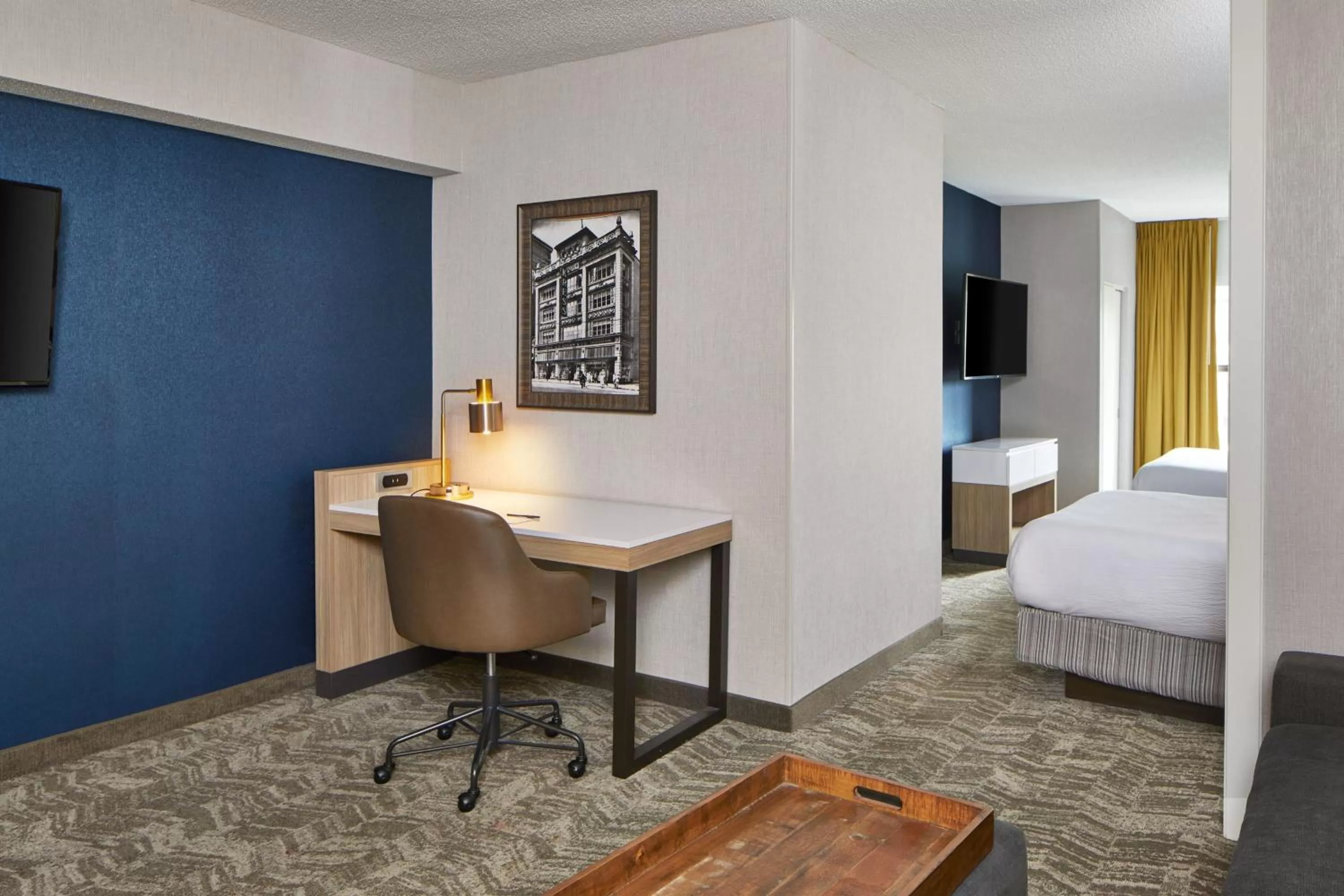 Photo of the whole room, Bed in SpringHill Suites Memphis Downtown