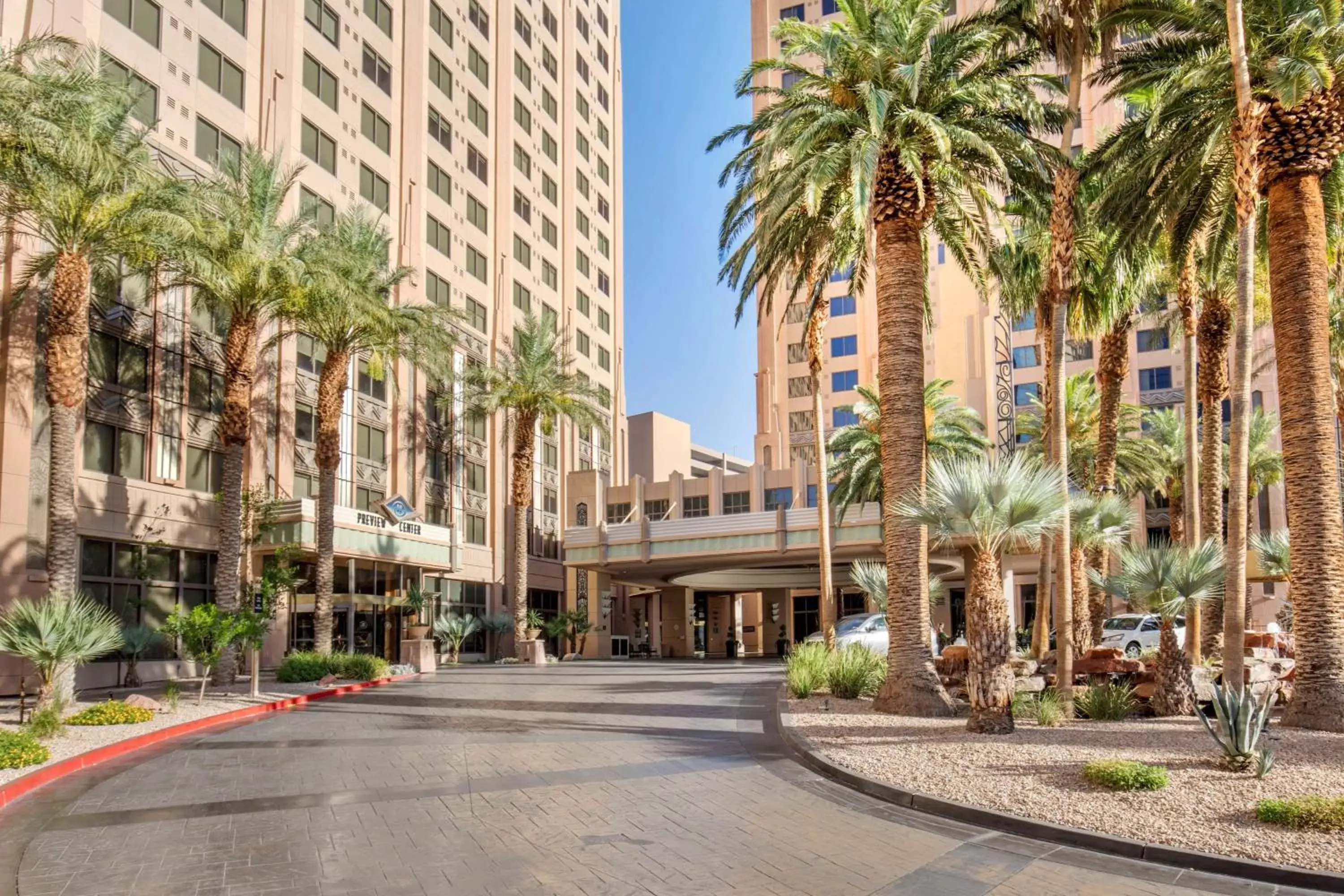 Property Building in Hilton Grand Vacations Club on the Las Vegas Strip