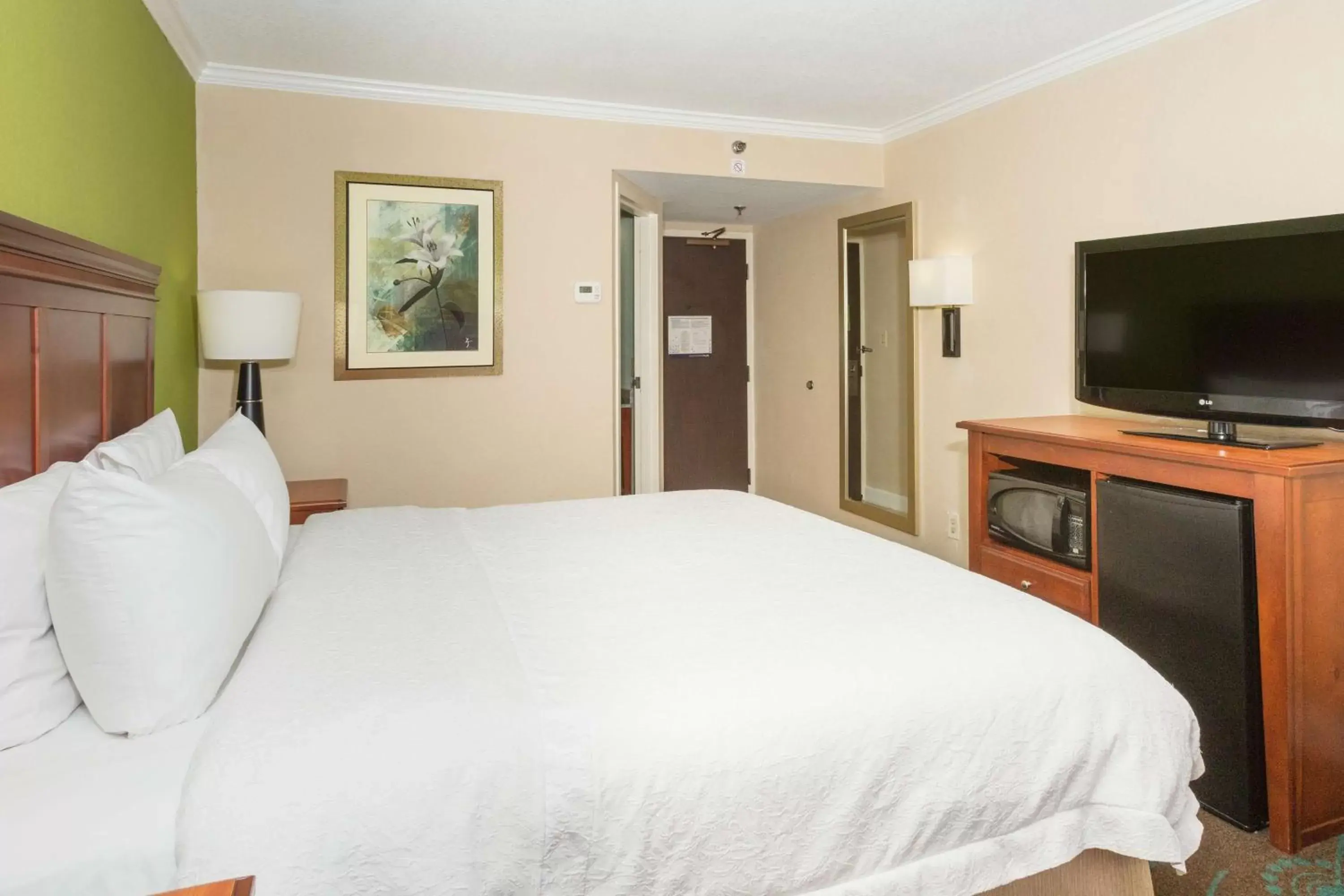 Bed in Hampton Inn Daytona Speedway-Airport