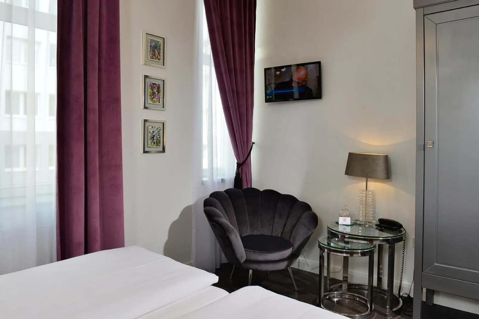 Bed in Hotel Domstern