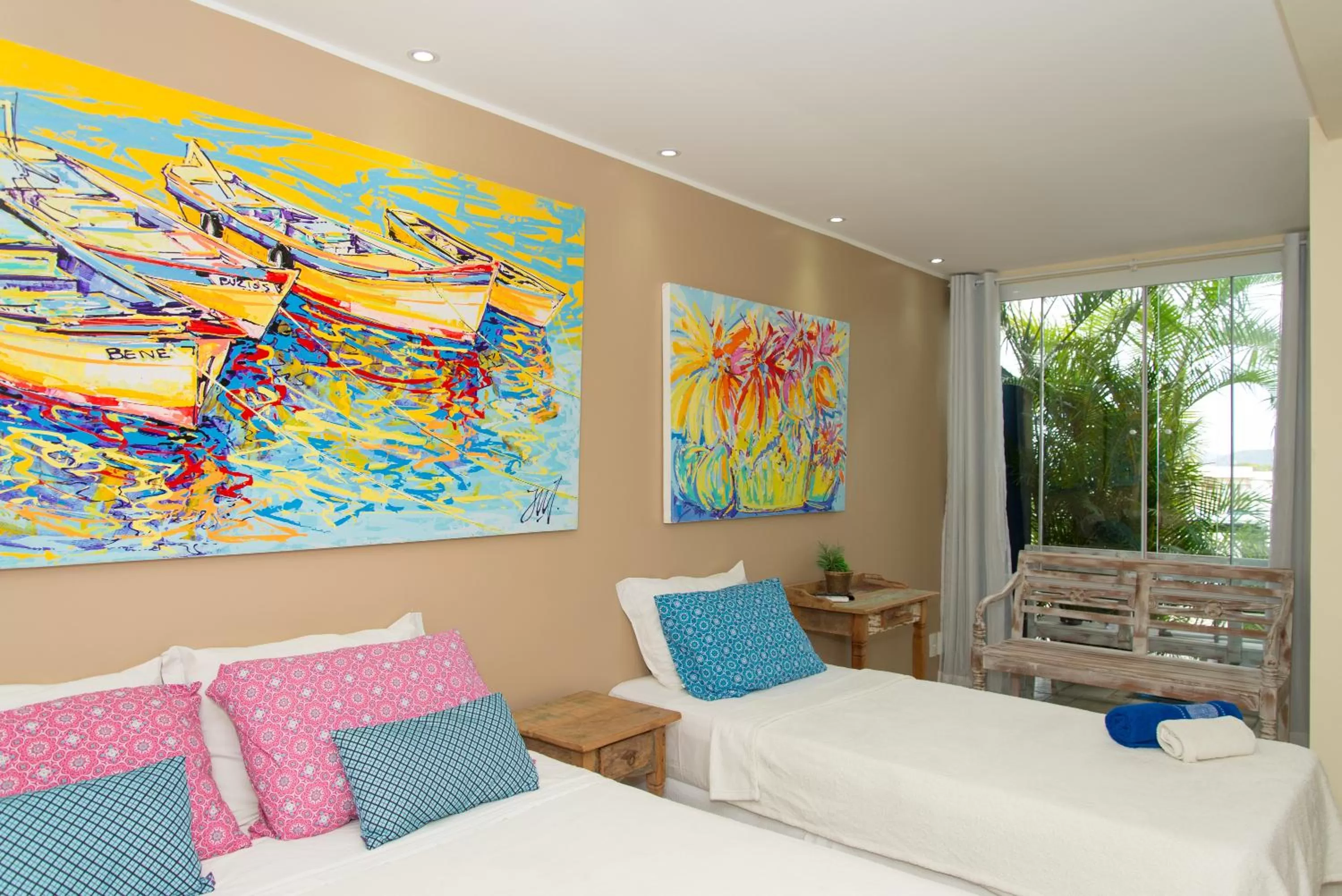 Bed in Pousada La Dolce Vita