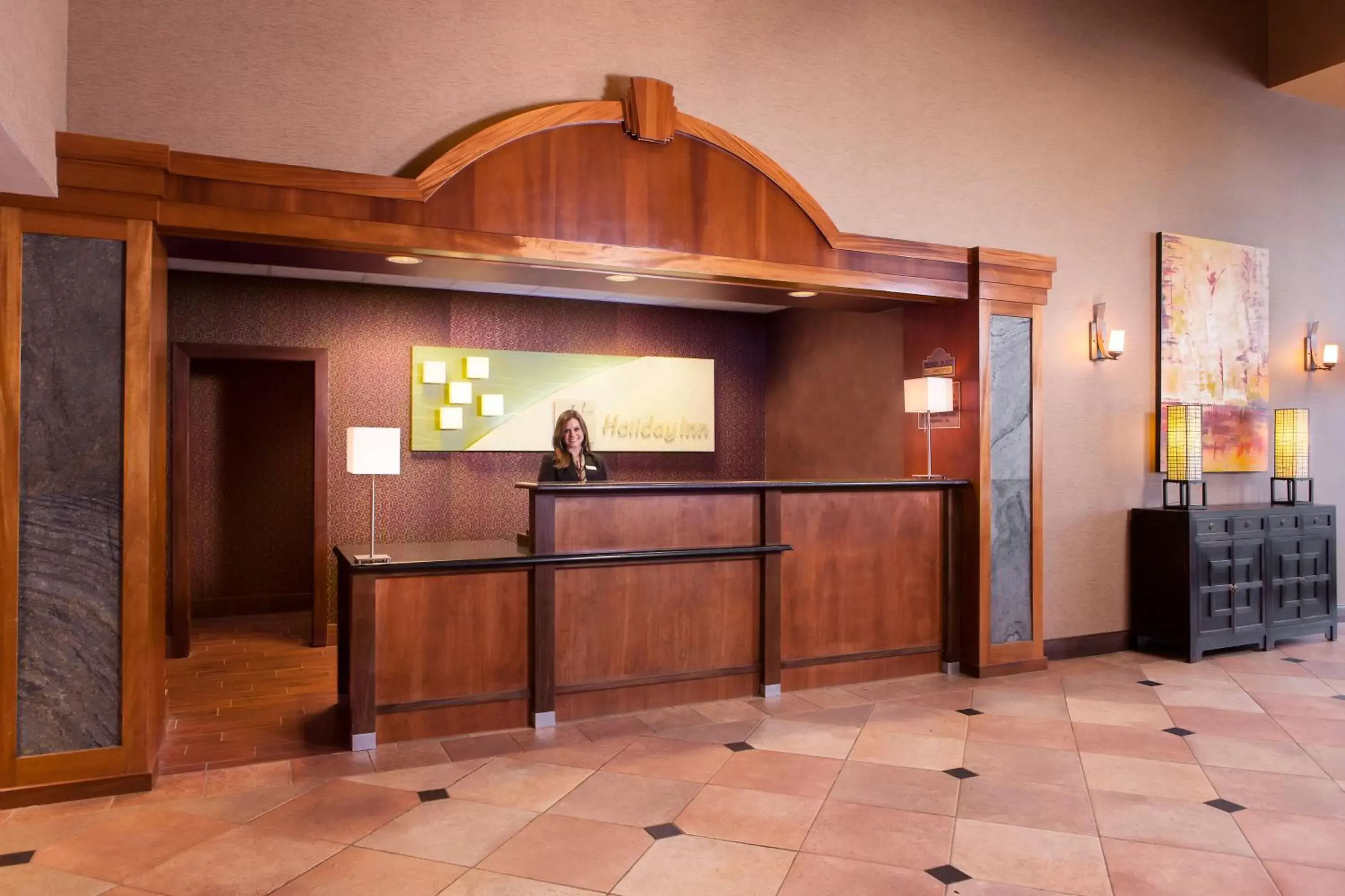 Property building, Lobby/Reception in Holiday Inn Hotel & Suites Council Bluffs, an IHG Hotel